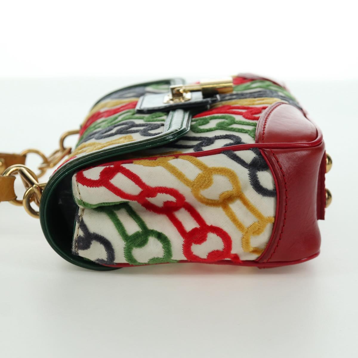 LOUIS VUITTON Monogram Velvet Chain Dolly Pochette Hand Bag M95208 Auth SW2287SM