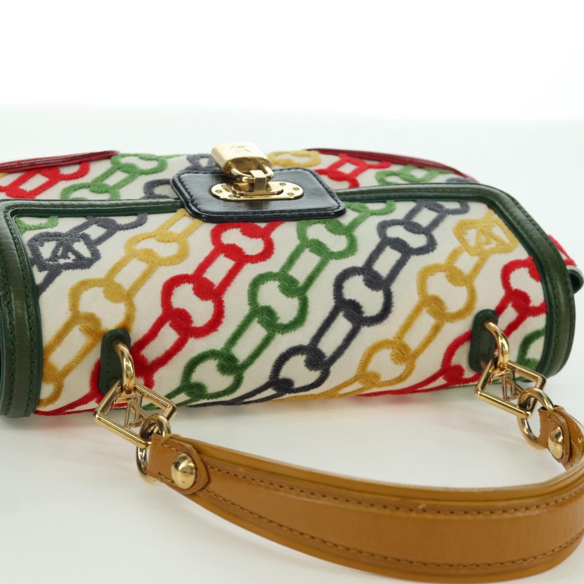 LOUIS VUITTON Monogram Velvet Chain Dolly Pochette Hand Bag M95208 Auth SW2287SM