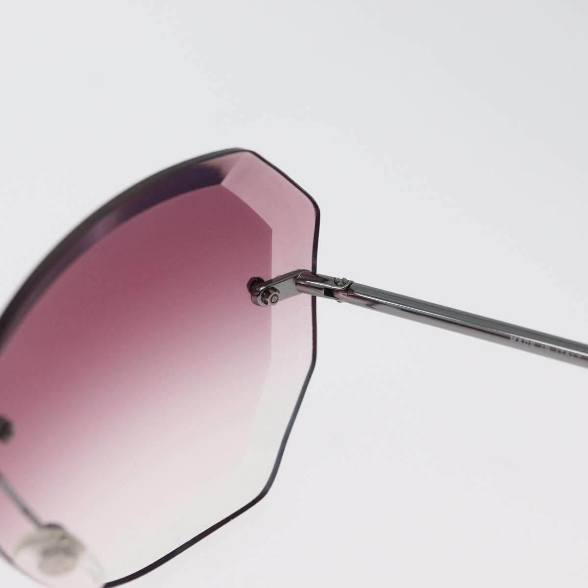 CHANEL Sunglasses metal Bordeaux CC Auth SW2292V