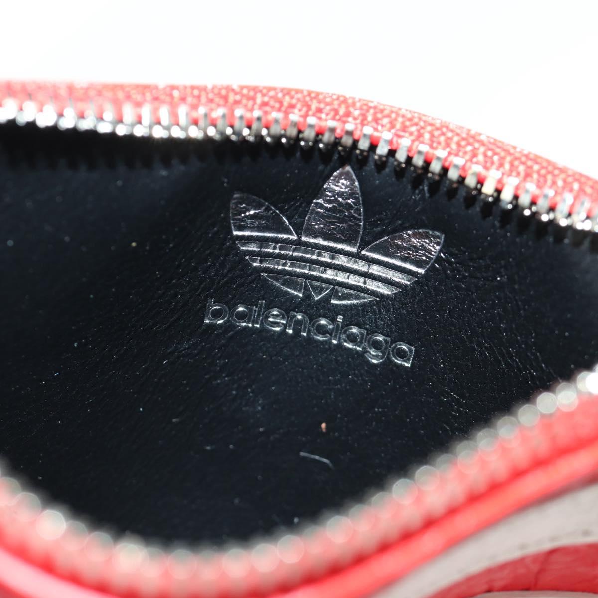 BALENCIAGA adidas Collaboration Fragment Case Leather Red 721894 Auth SW2295M