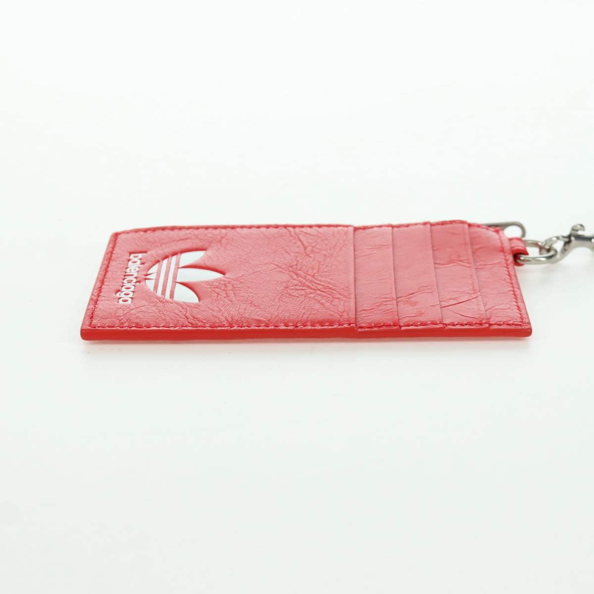BALENCIAGA adidas Collaboration Fragment Case Leather Red 721894 Auth SW2295M