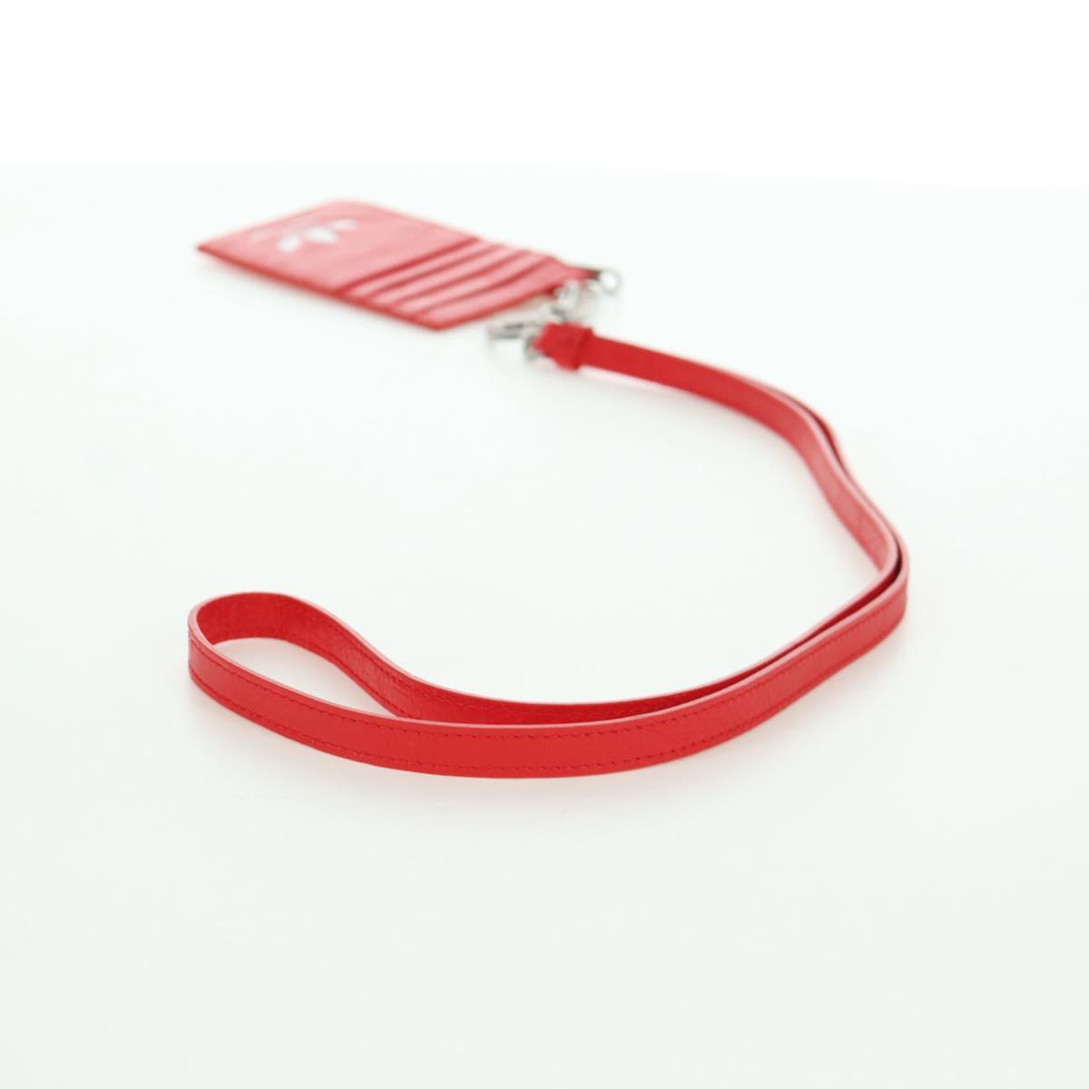 BALENCIAGA adidas Collaboration Fragment Case Leather Red 721894 Auth SW2295M