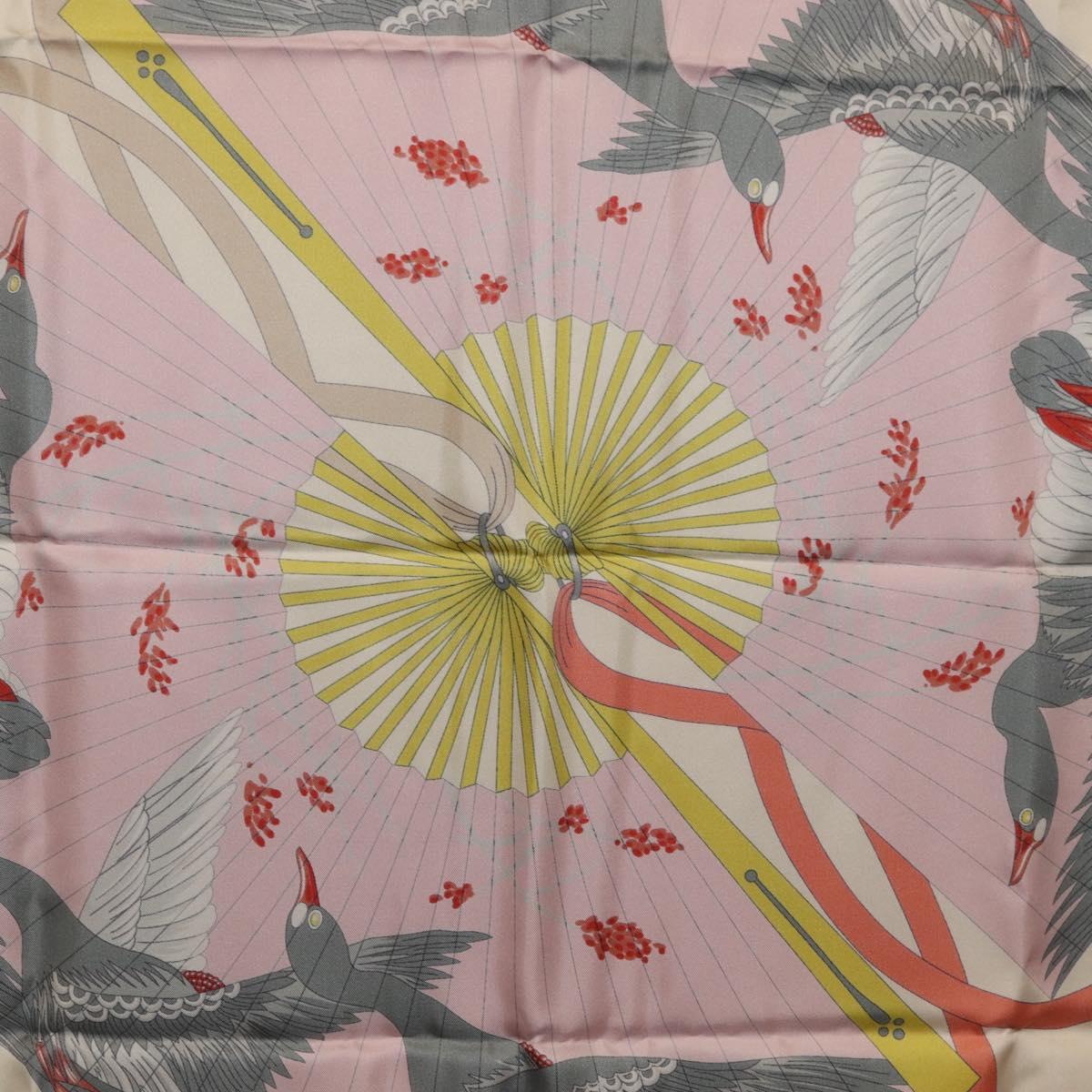 GUCCI Scarf Silk Ivory 712854 Auth SW2299M