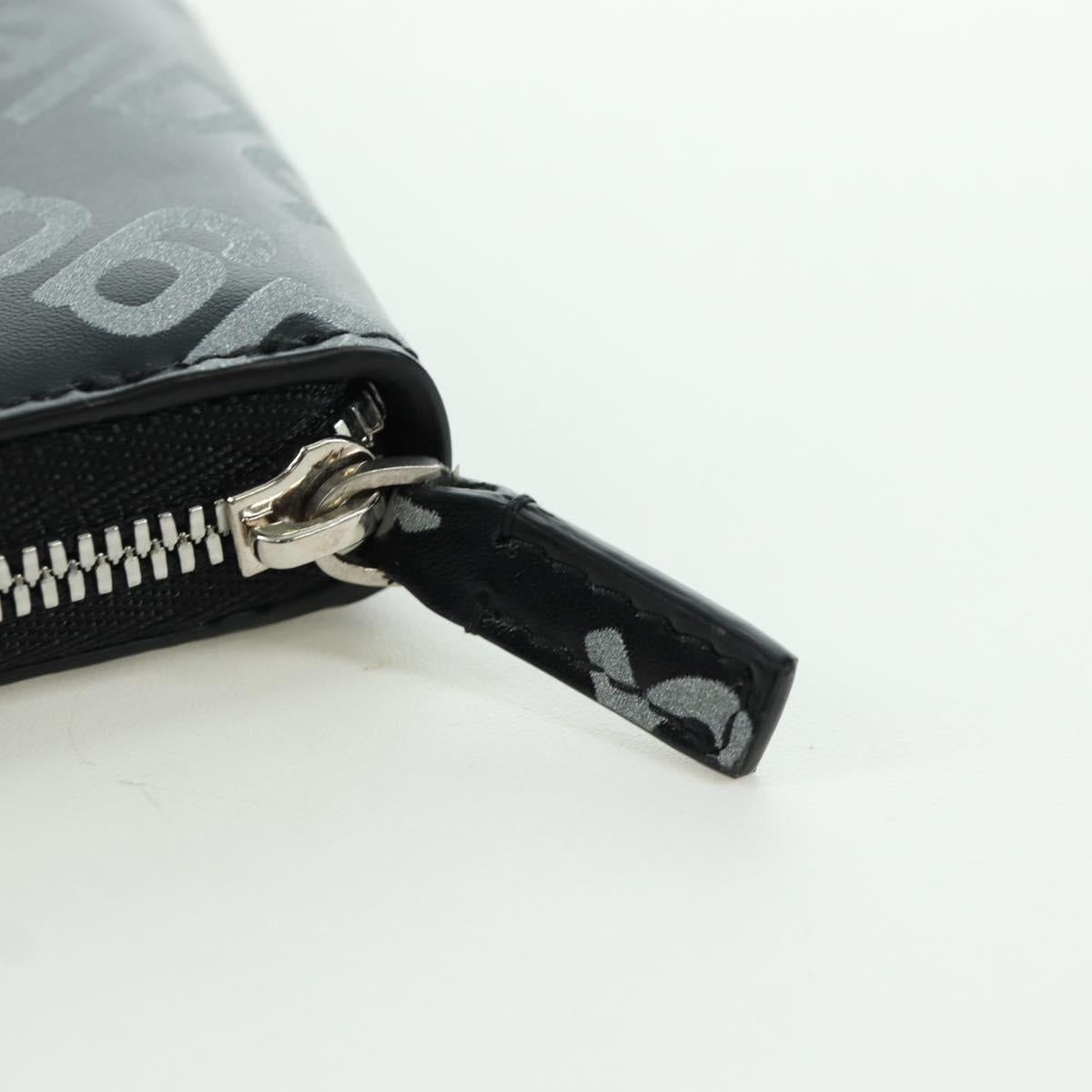 BALENCIAGA Coin Purse Leather Black 616911 Auth SW2306M