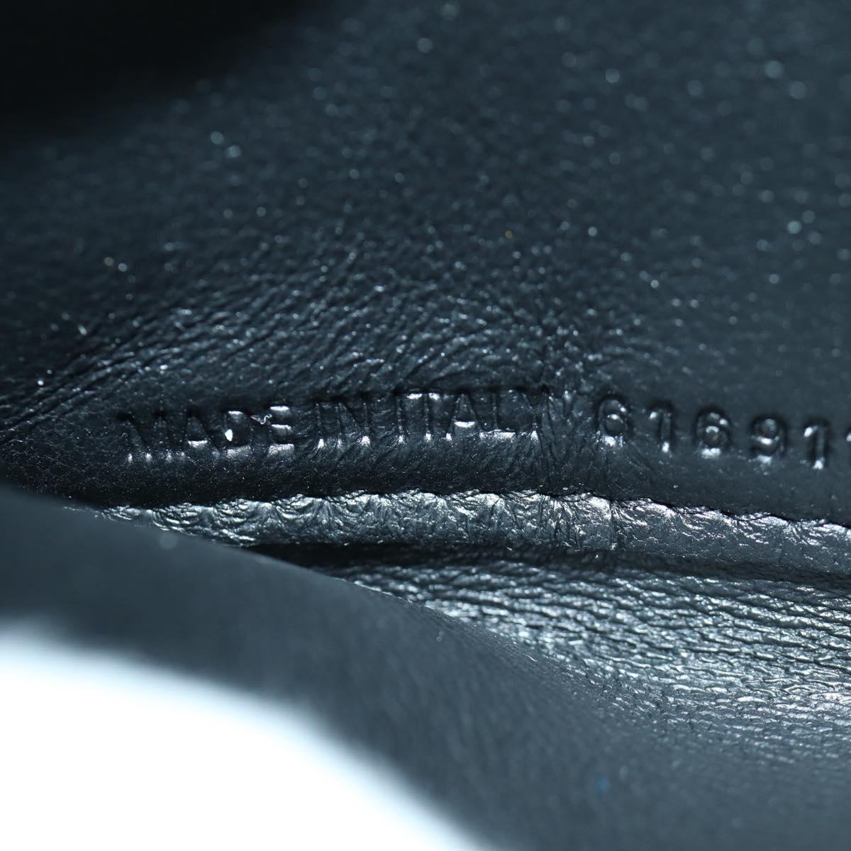 BALENCIAGA Coin Purse Leather Black 616911 Auth SW2306M