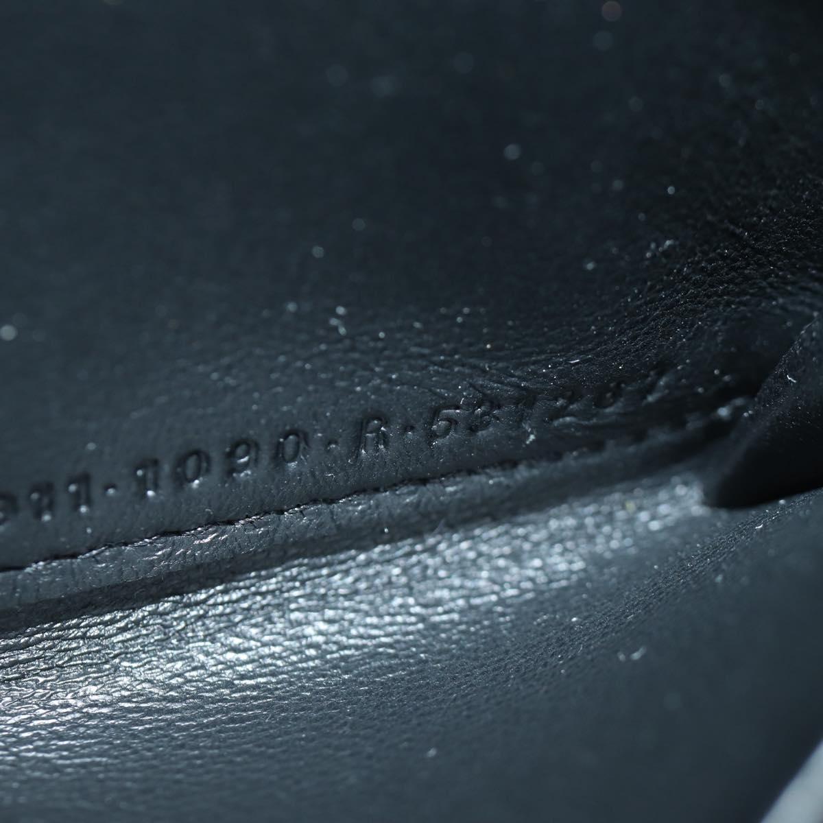 BALENCIAGA Coin Purse Leather Black 616911 Auth SW2306M