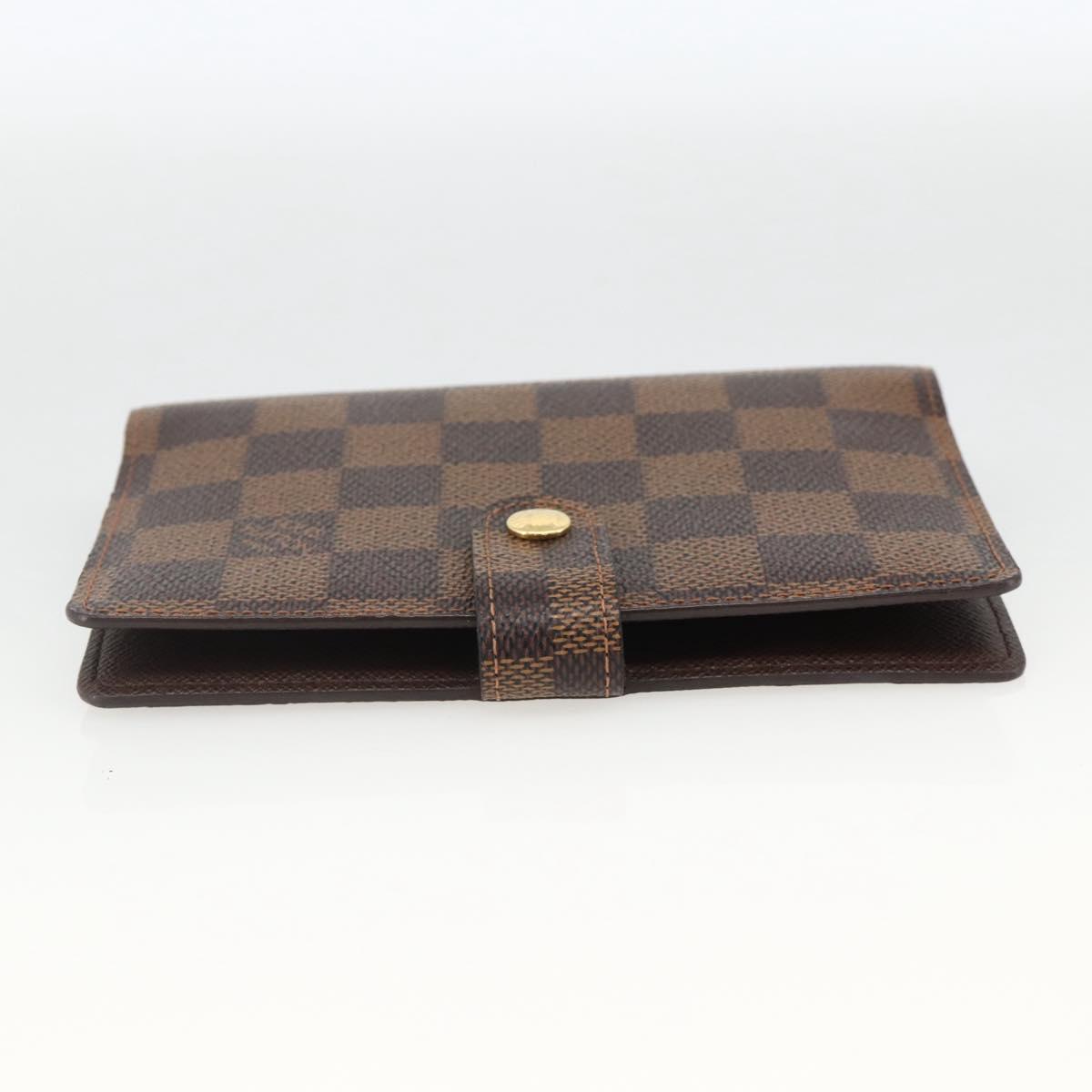 LOUIS VUITTON Damier Ebene Agenda PM Day Planner Cover R20700 LV Auth SW2309A