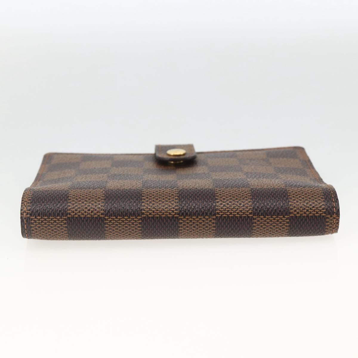 LOUIS VUITTON Damier Ebene Agenda PM Day Planner Cover R20700 LV Auth SW2309A