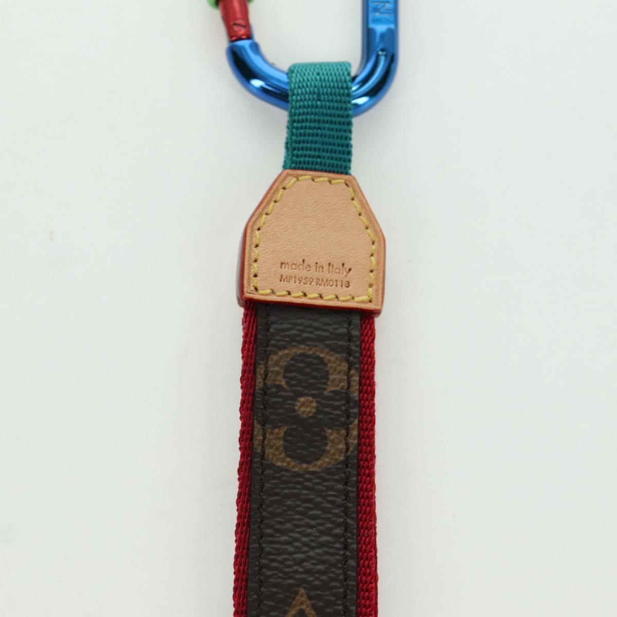 LOUIS VUITTON Monogram Porte Cles Sangle Charm MP1959 LV Auth SW2310M