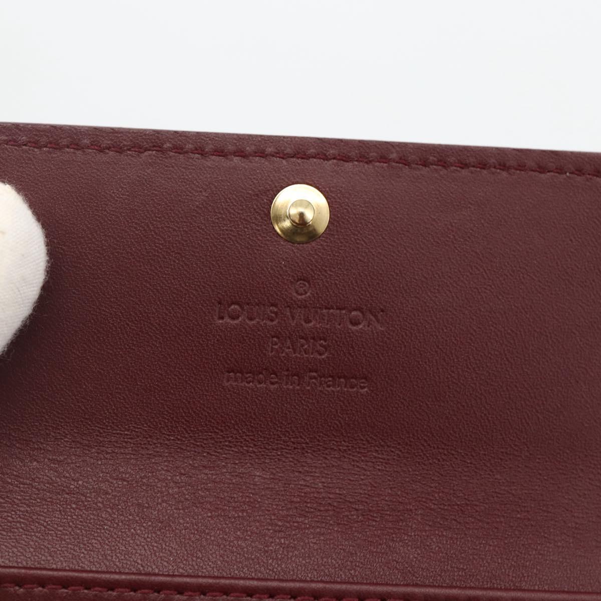 LOUIS VUITTON Vernis Multicles 4 Key Case Rouge Favist M91542 LV Auth SW2314A