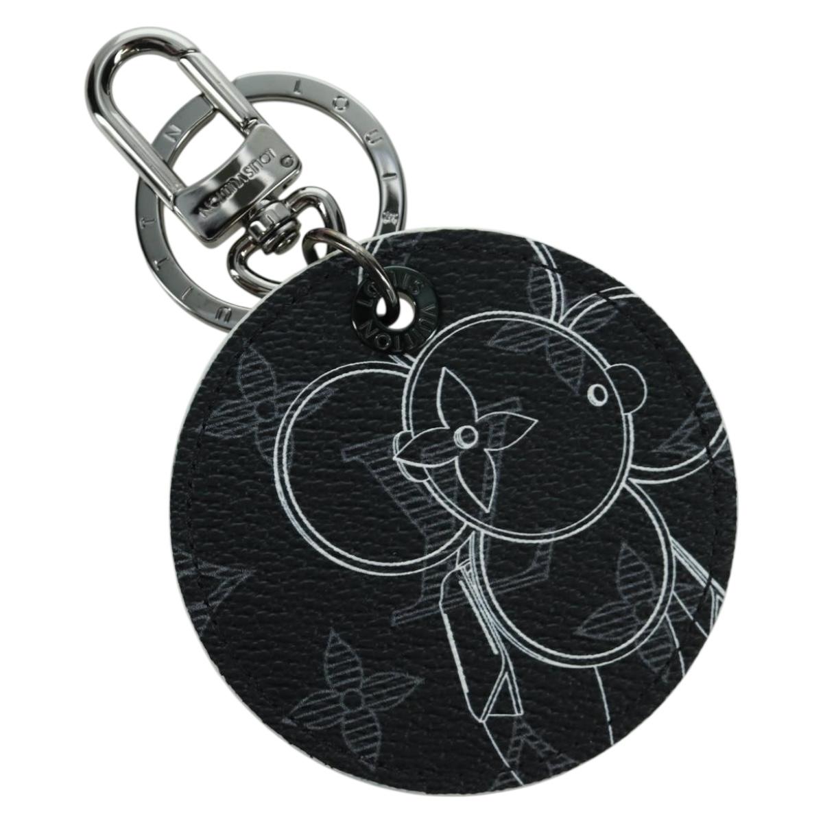 LOUIS VUITTON Monogram Eclipse Porte ClesVivienne Charm MP1993 LV Auth SW2315M