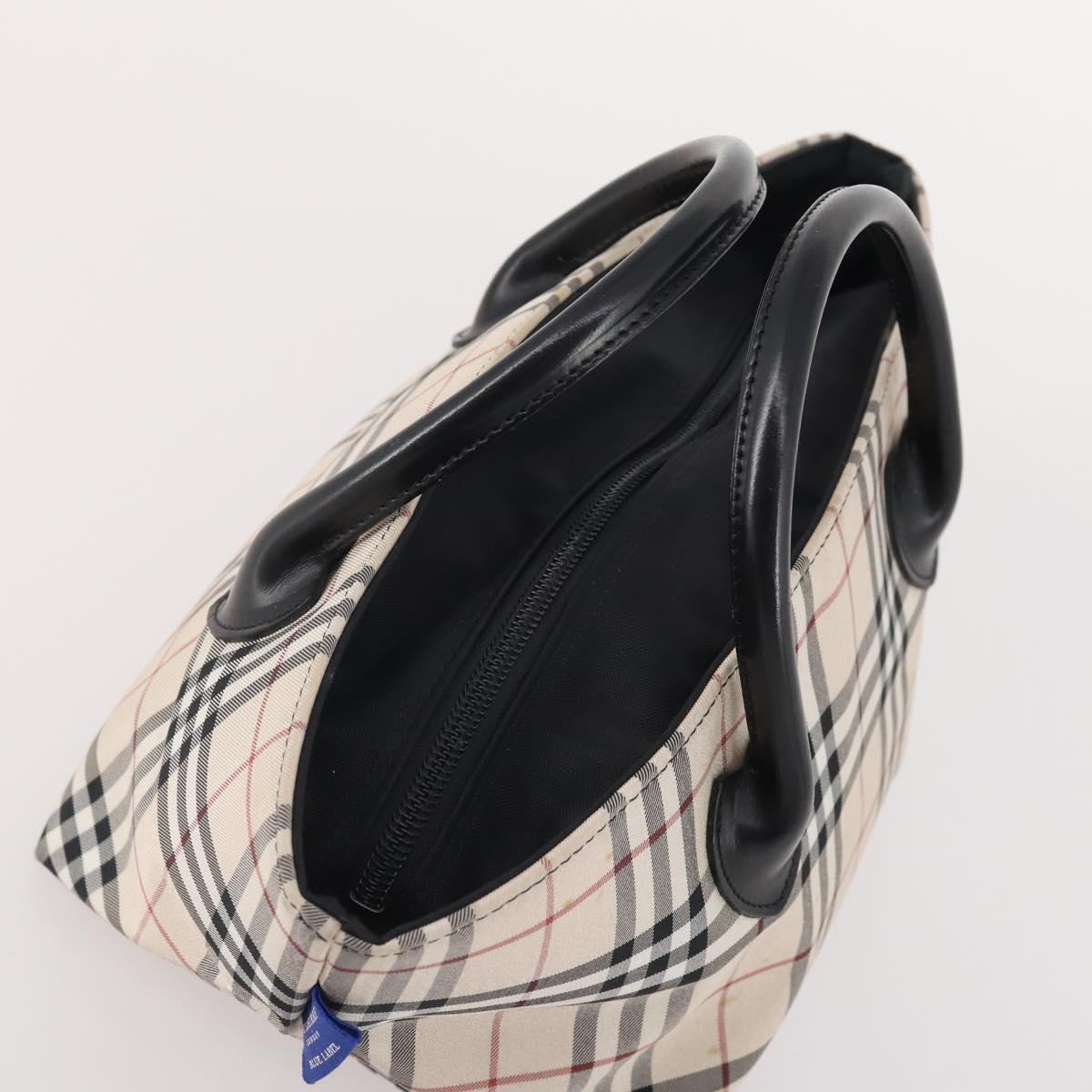 Burberrys Burberry Nova Check Hand Bag Nylon 4 Set Green Gray beige Auth SW2319