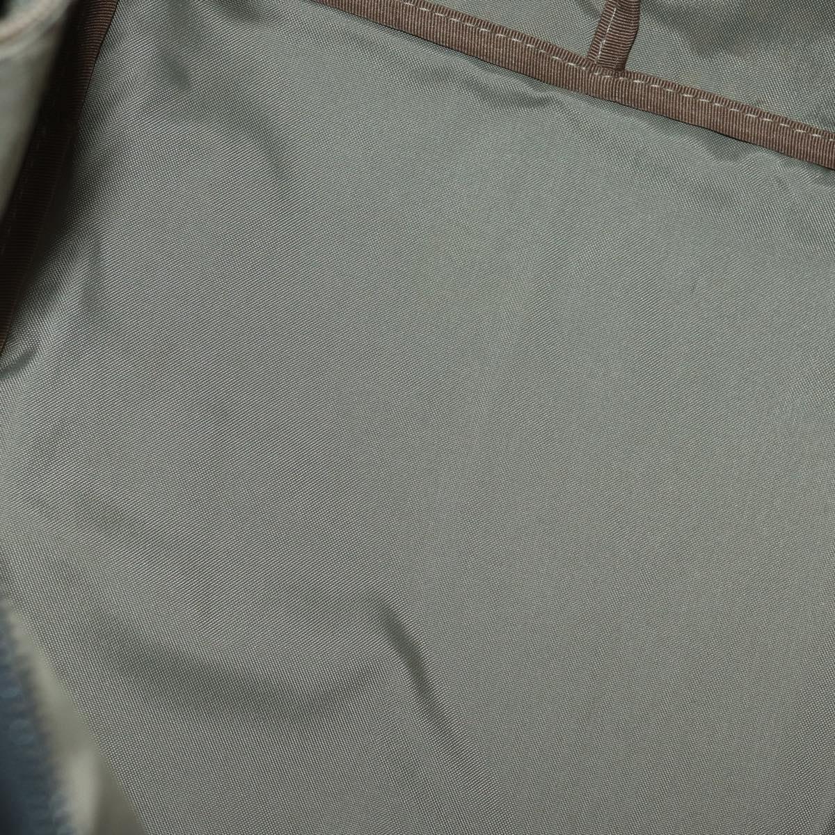 Burberrys Burberry Nova Check Hand Bag Nylon 4 Set Green Gray beige Auth SW2319