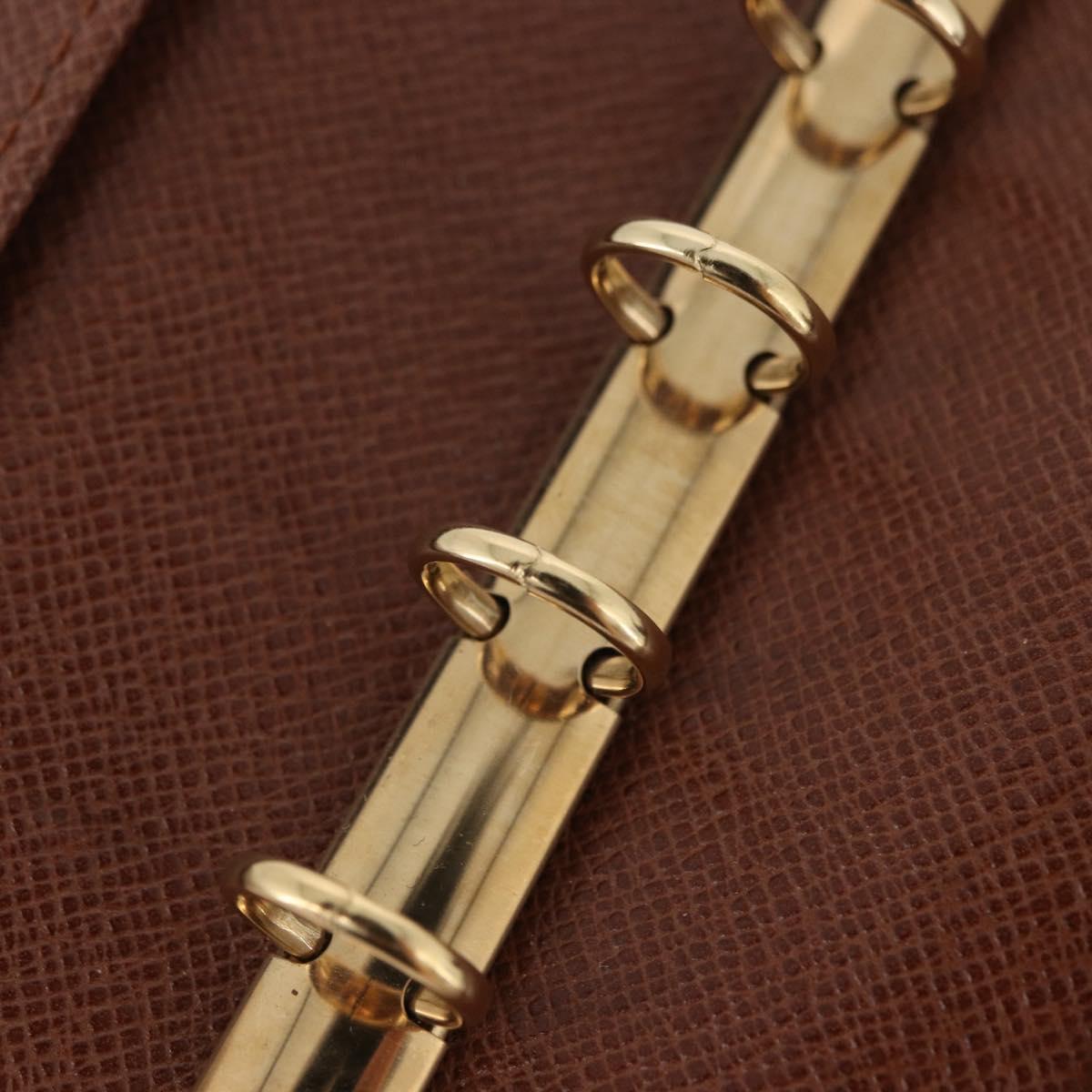 LOUIS VUITTON Monogram Agenda PM Day Planner Cover R20005 LV Auth SW2332