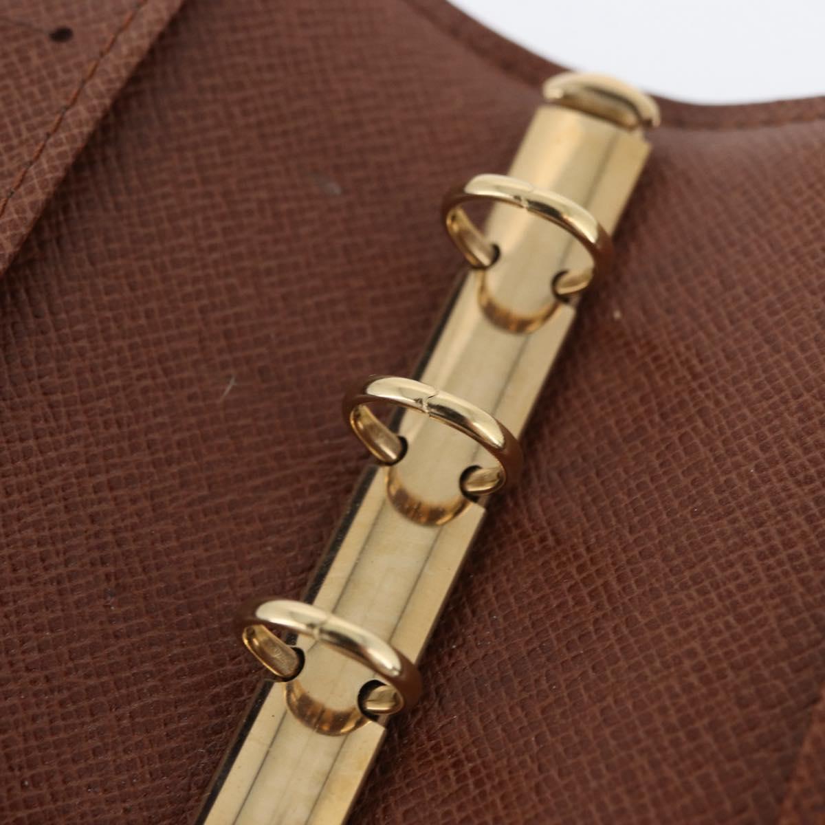 LOUIS VUITTON Monogram Agenda PM Day Planner Cover R20005 LV Auth SW2332