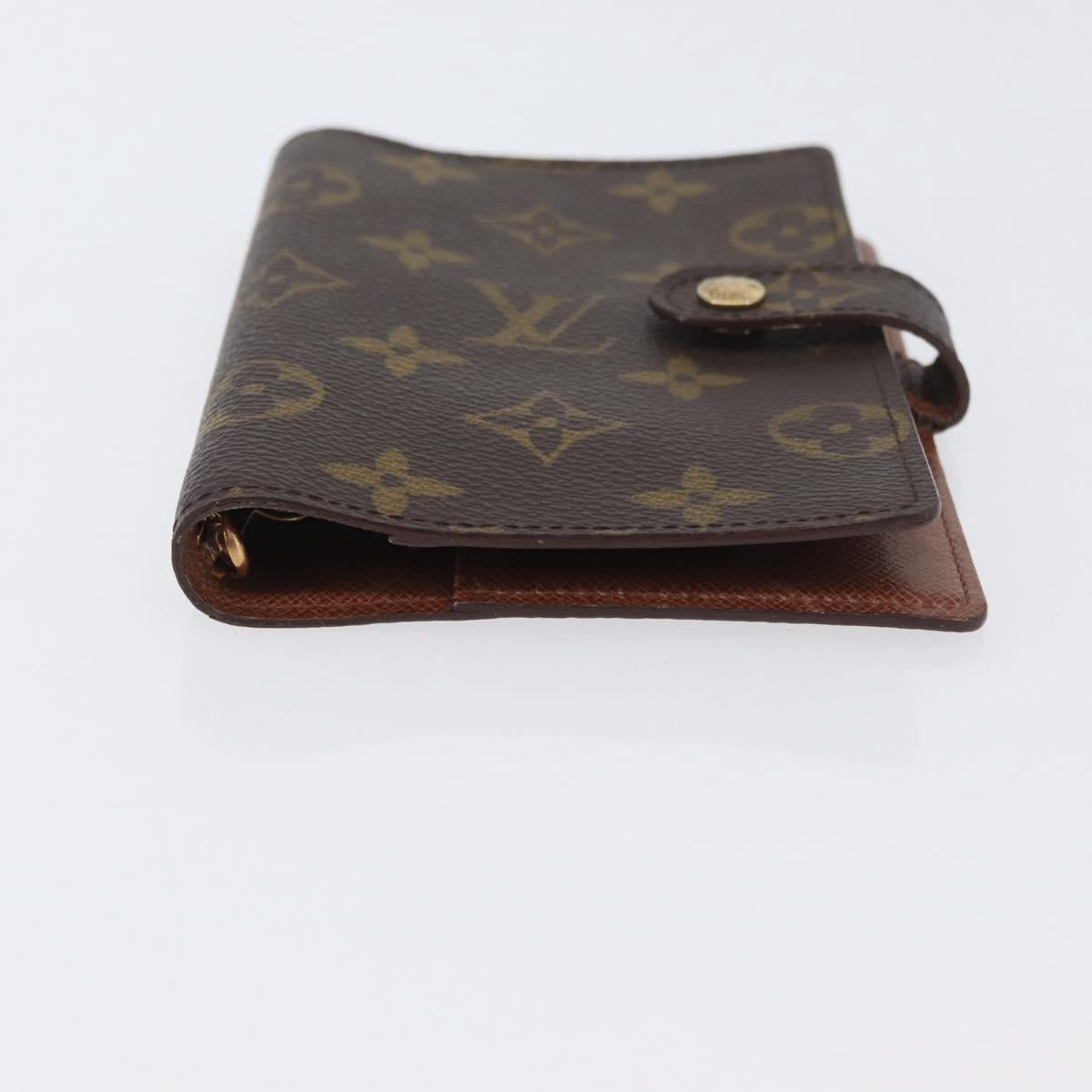 LOUIS VUITTON Monogram Agenda PM Day Planner Cover R20005 LV Auth SW2332