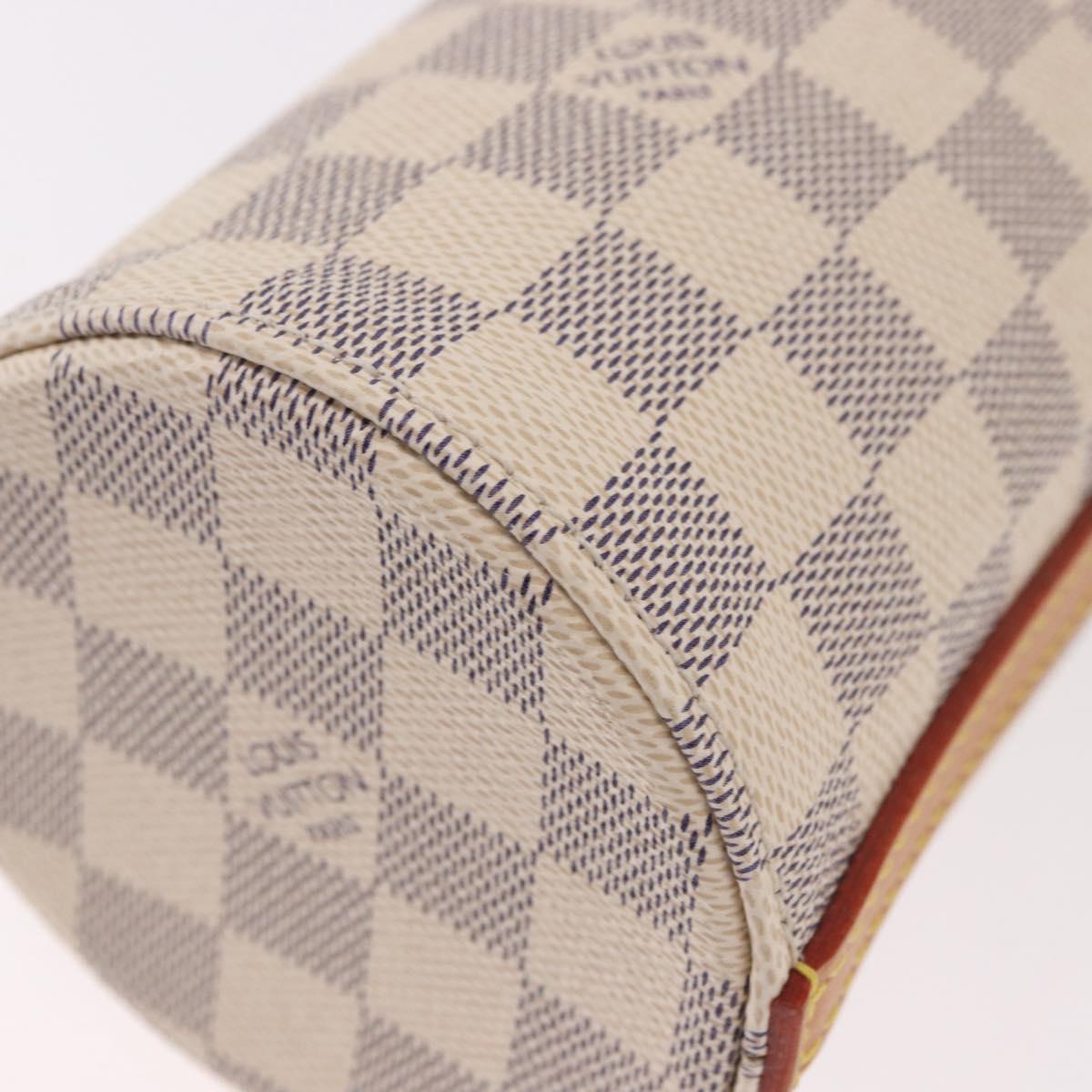 LOUIS VUITTON Damier Azur Bottle Holder Porte Boutille Bag GI0373 Auth SW2336SAM