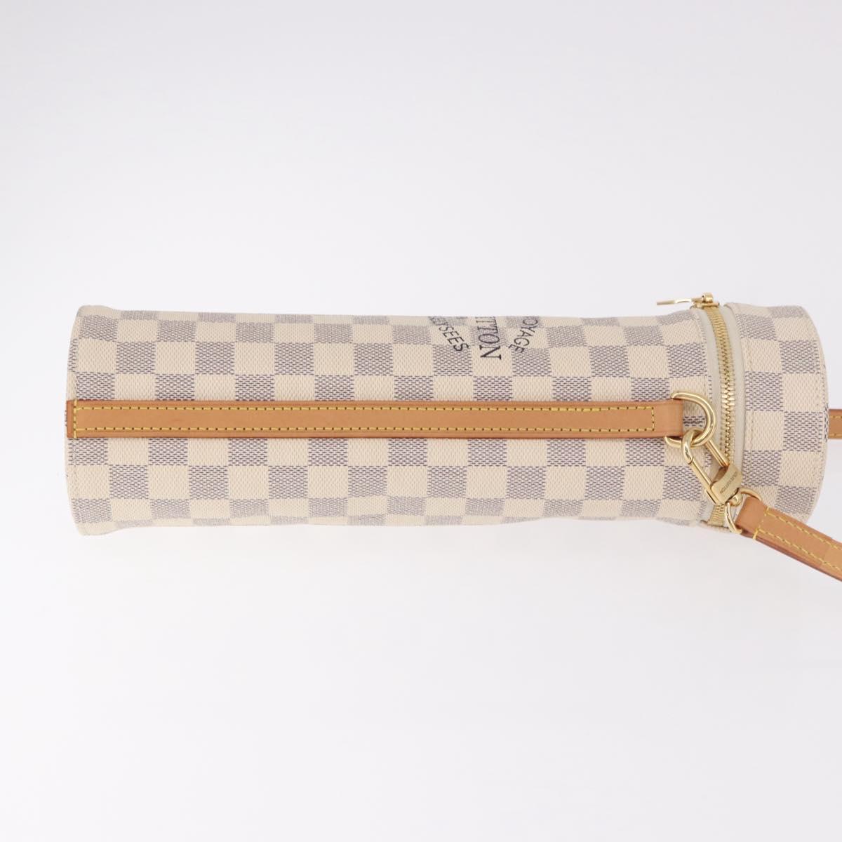 LOUIS VUITTON Damier Azur Bottle Holder Porte Boutille Bag GI0373 Auth SW2336SAM