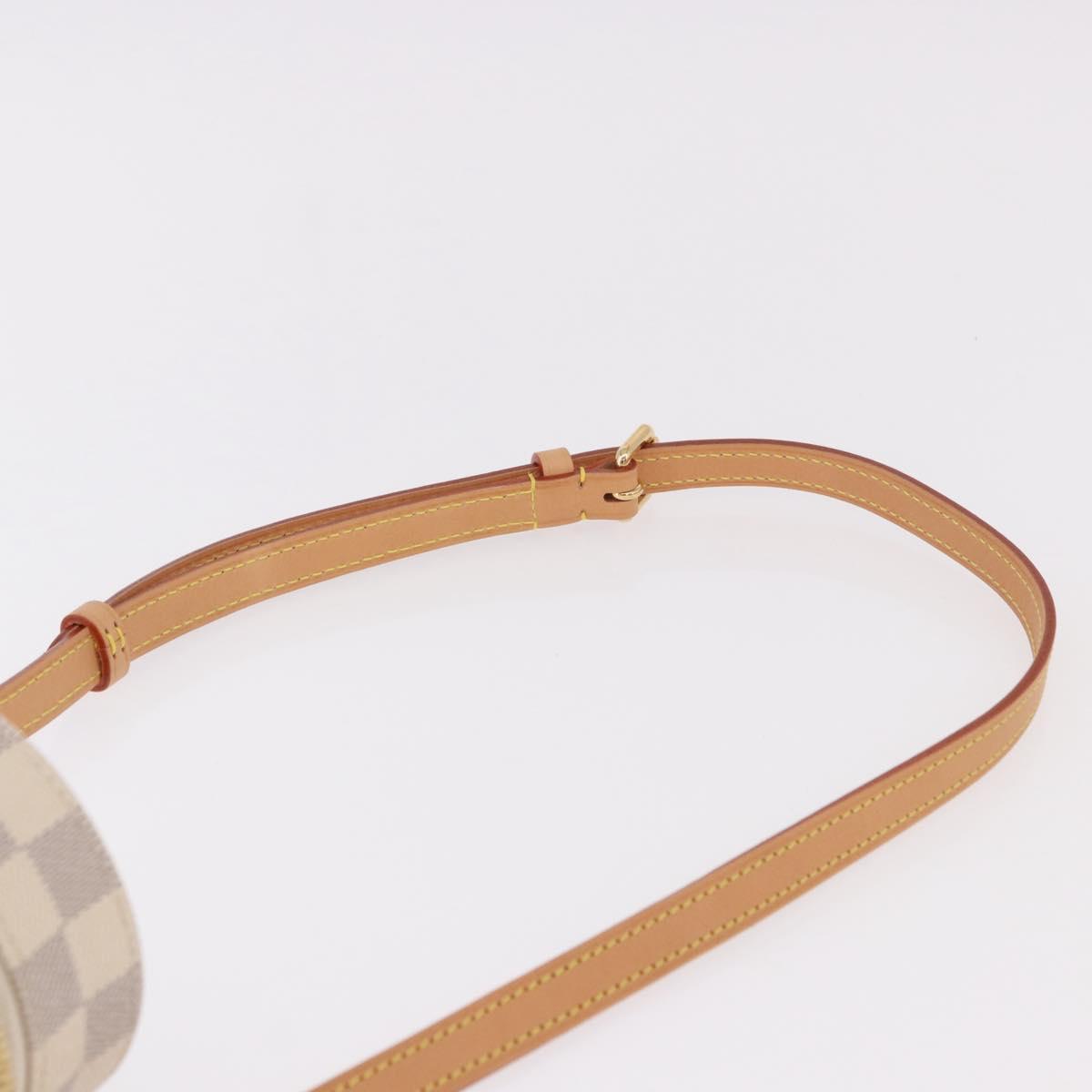 LOUIS VUITTON Damier Azur Bottle Holder Porte Boutille Bag GI0373 Auth SW2336SAM