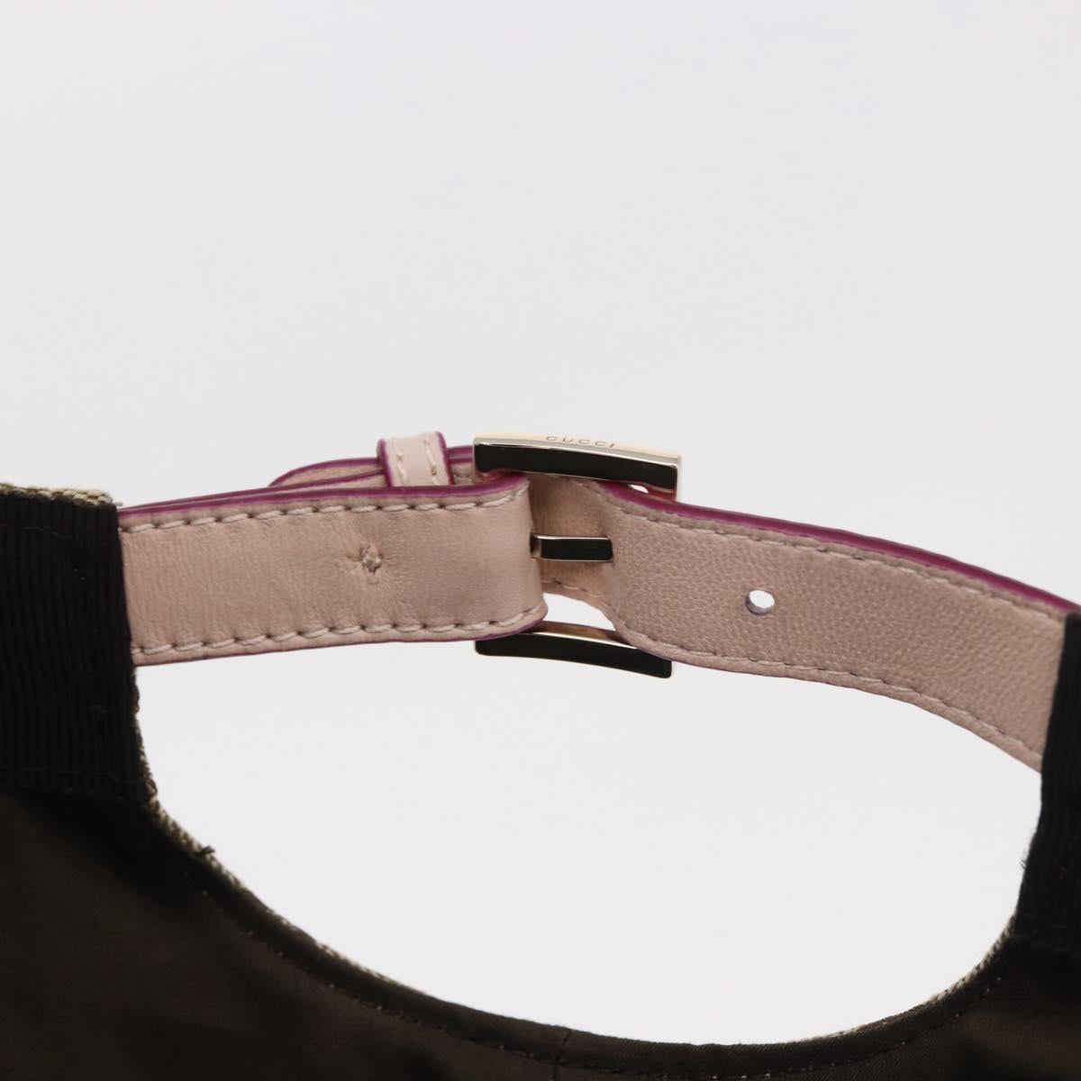 GUCCI GG Canvas Yuko Higuchi Cap Beige 847862 Auth SW2340SAM