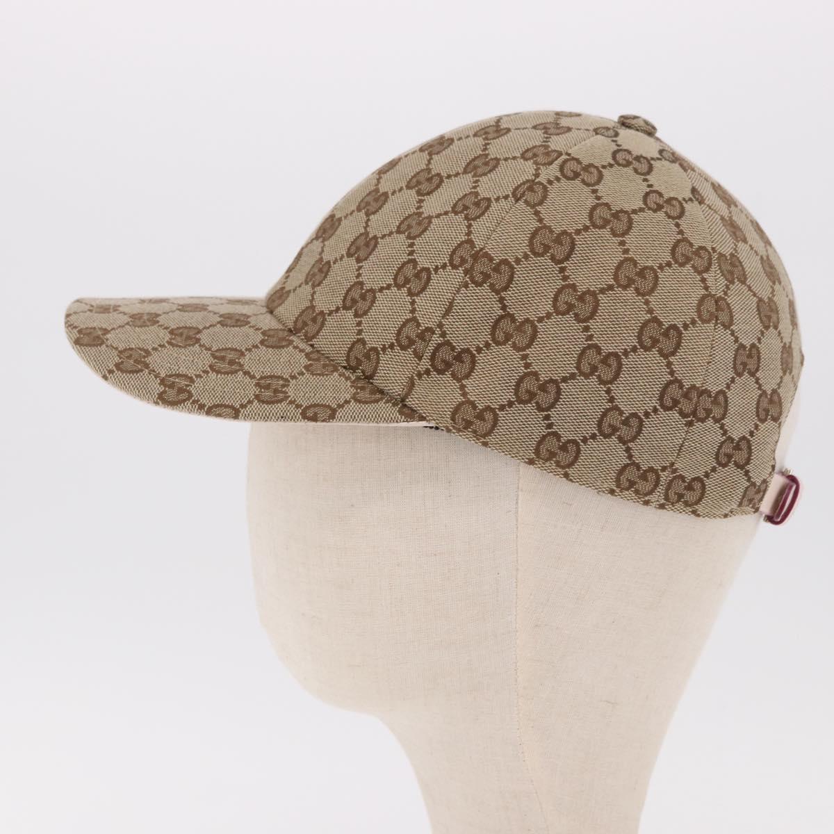 GUCCI GG Canvas Yuko Higuchi Cap Beige 847862 Auth SW2340SAM