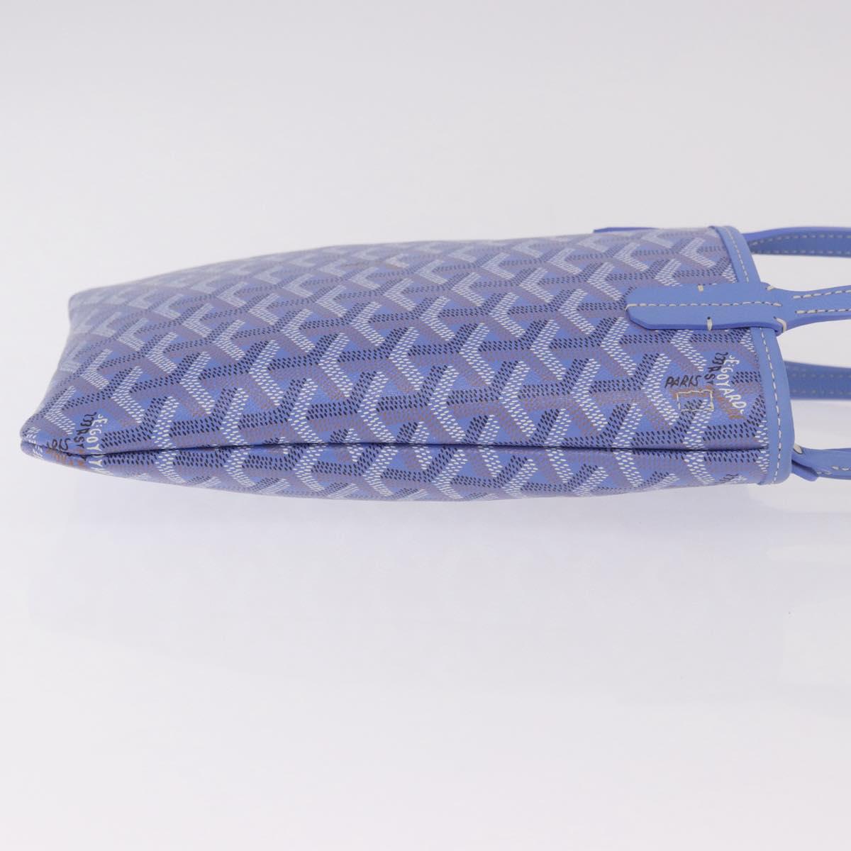 GOYARD Herringbone 2025 Poitiers Bag Iris Limited Edition PVC Blue Auth SW2344SM