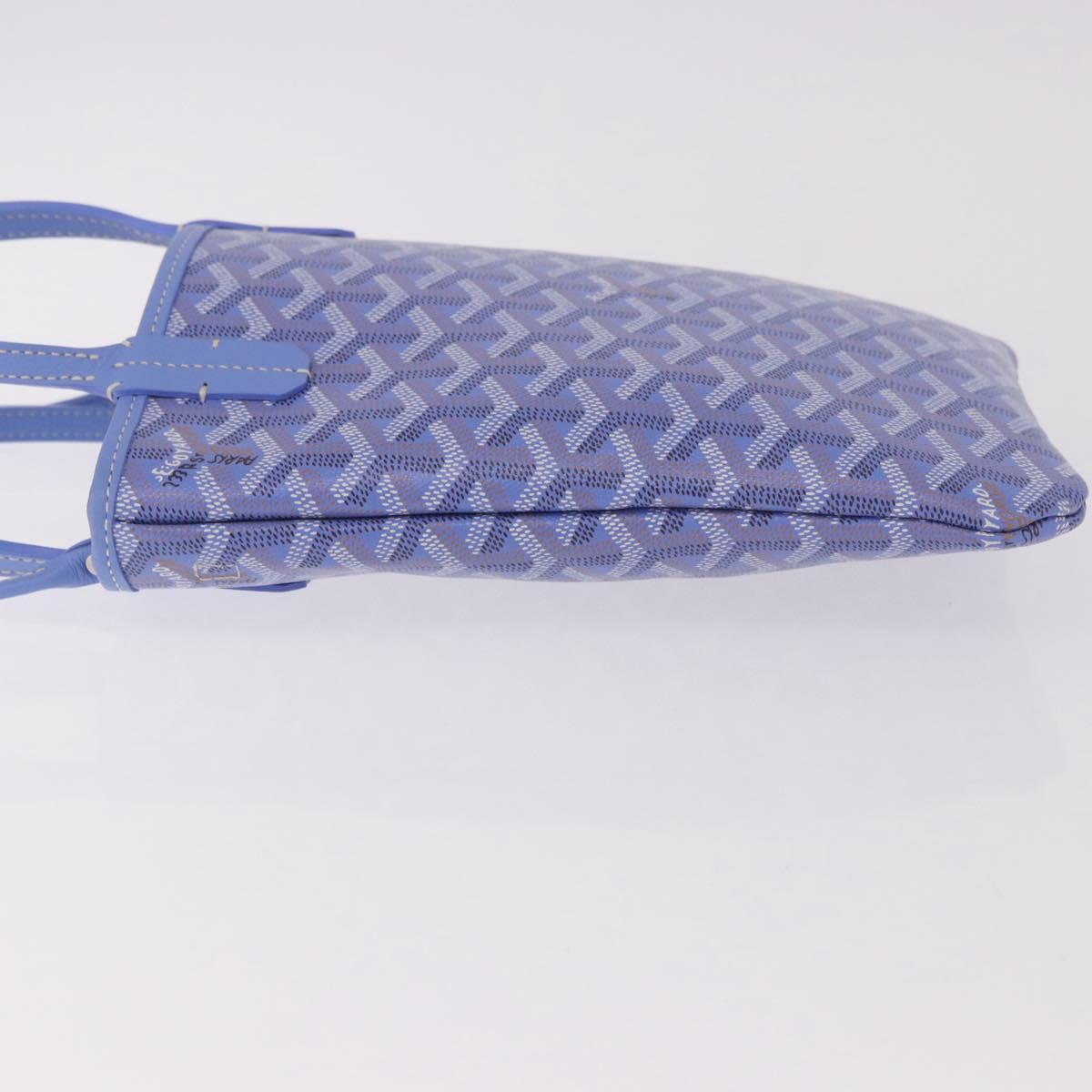 GOYARD Herringbone 2025 Poitiers Bag Iris Limited Edition PVC Blue Auth SW2344SM