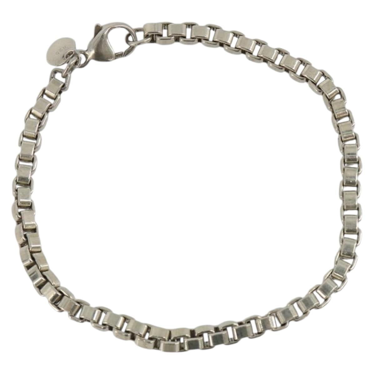 TIFFANY&Co. Venetian ring Bracelet Ag925 Silver Auth SW2349V