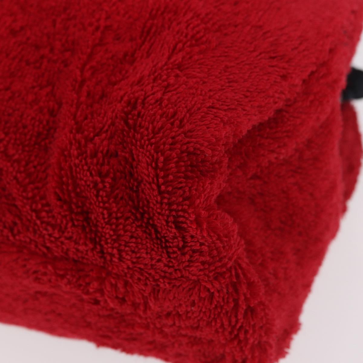 Christian Dior Hand Bag Pile Red Auth SW2351V