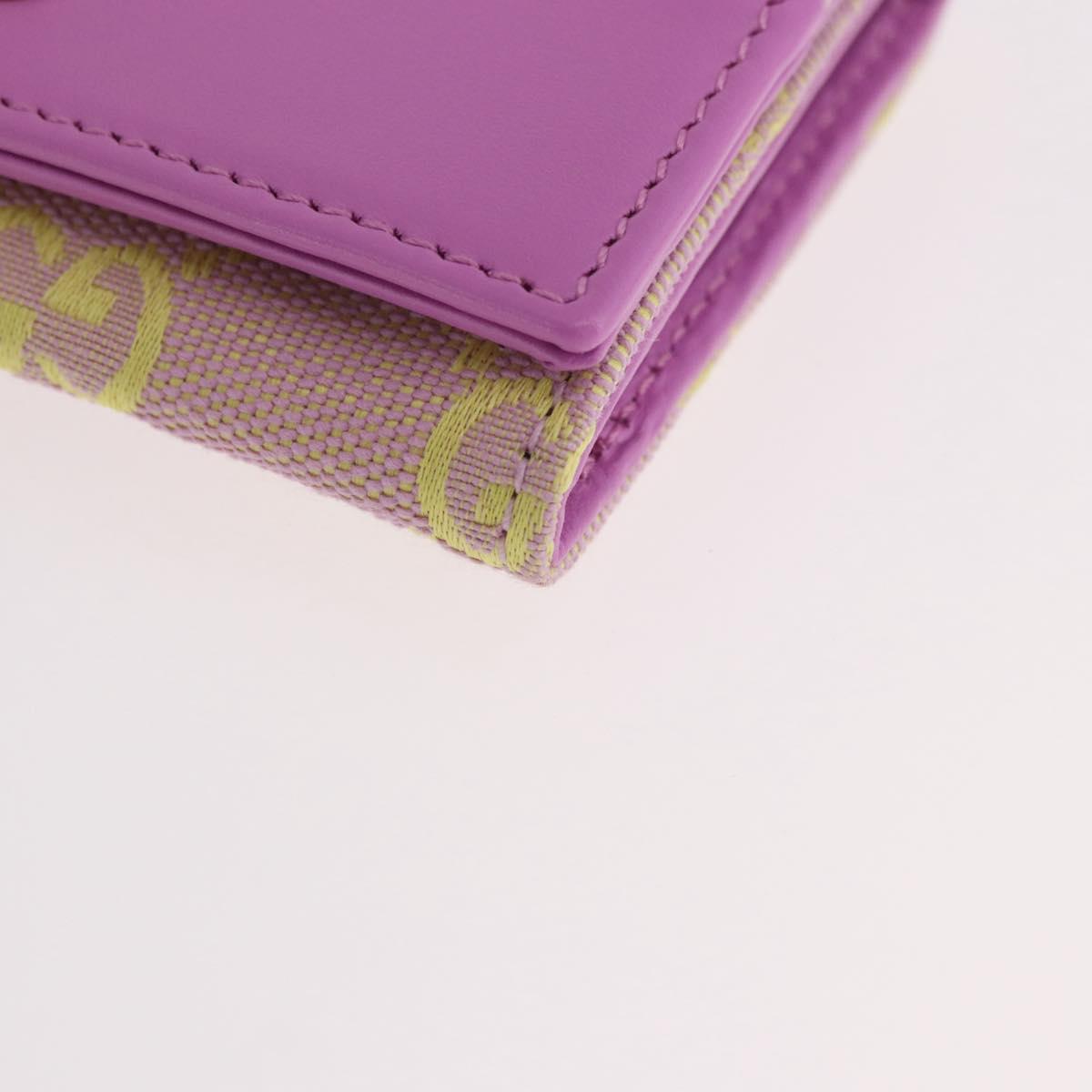 GUCCI GG Canvas Card Case Purple 783120 Auth SW2352SM