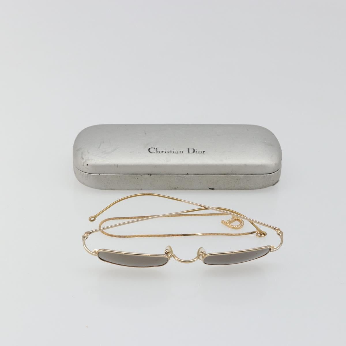 Christian Dior Sunglasses Metal Gold Auth SW2353V