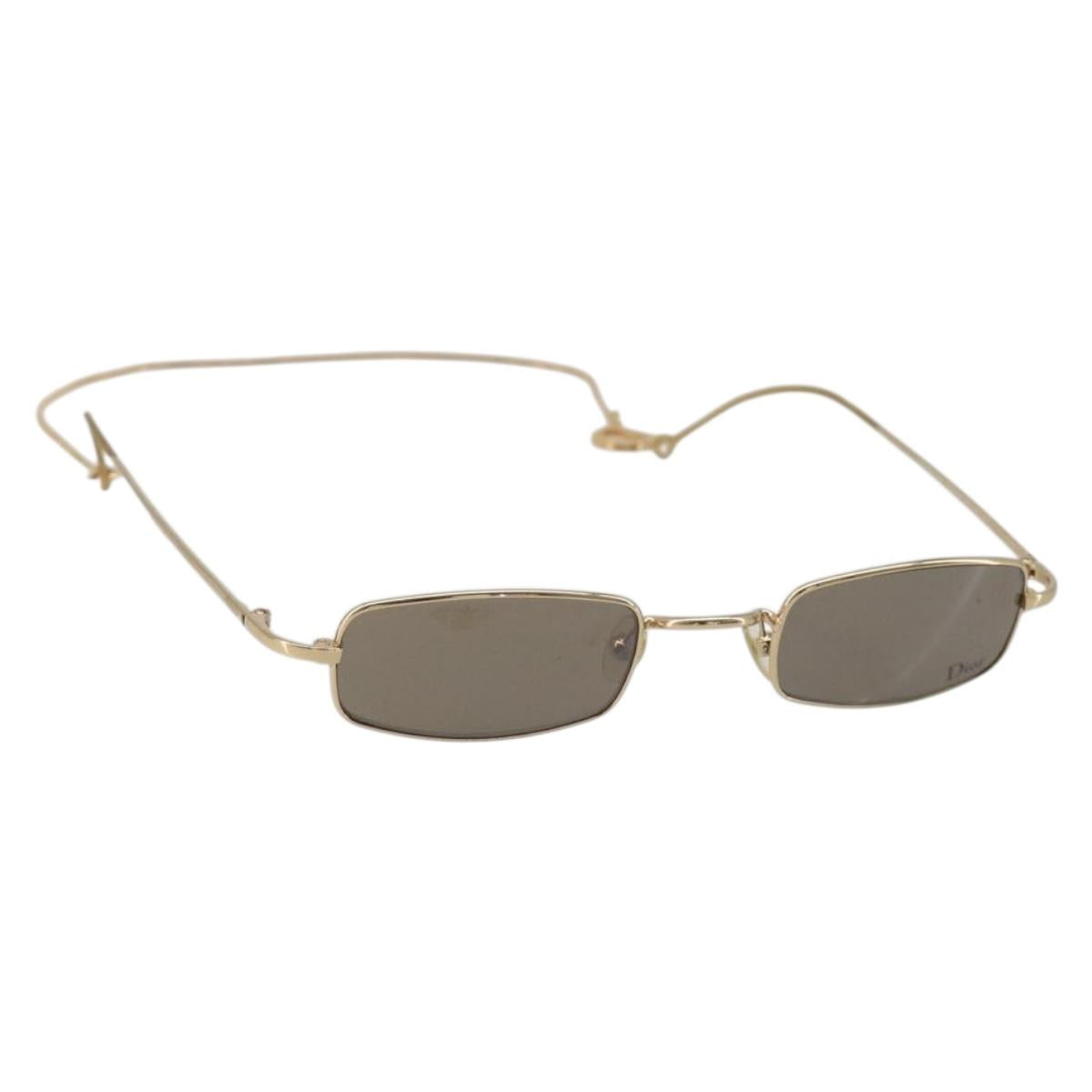Christian Dior Sunglasses Metal Gold Auth SW2353V