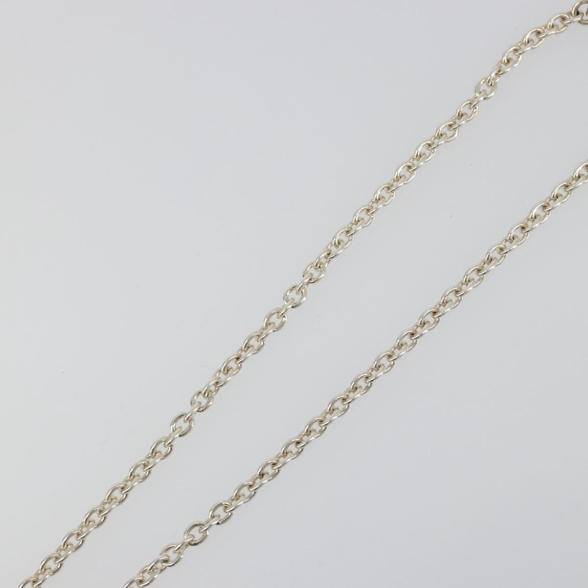 GUCCI Interlocking G Necklace Ag925 Silver Auth SW2356V