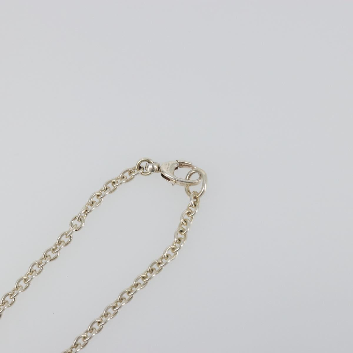 GUCCI Interlocking G Necklace Ag925 Silver Auth SW2356V
