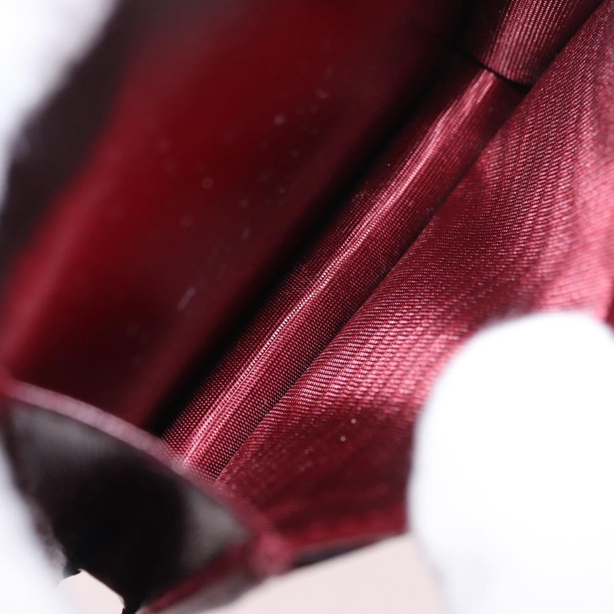 GUCCI GG Shadow Card Case PVC Bordeaux 795044 Auth SW2358M