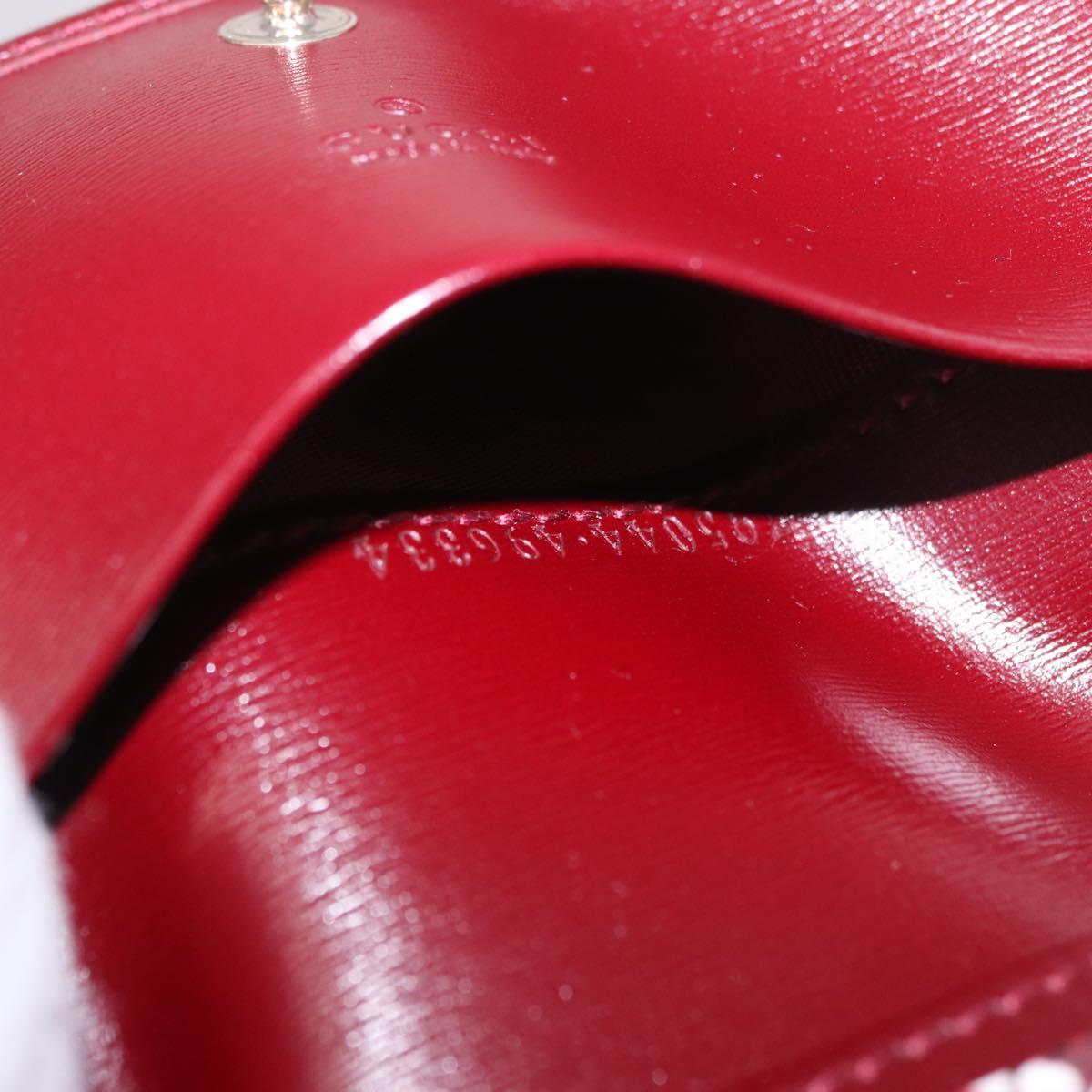 GUCCI GG Shadow Card Case PVC Bordeaux 795044 Auth SW2358M