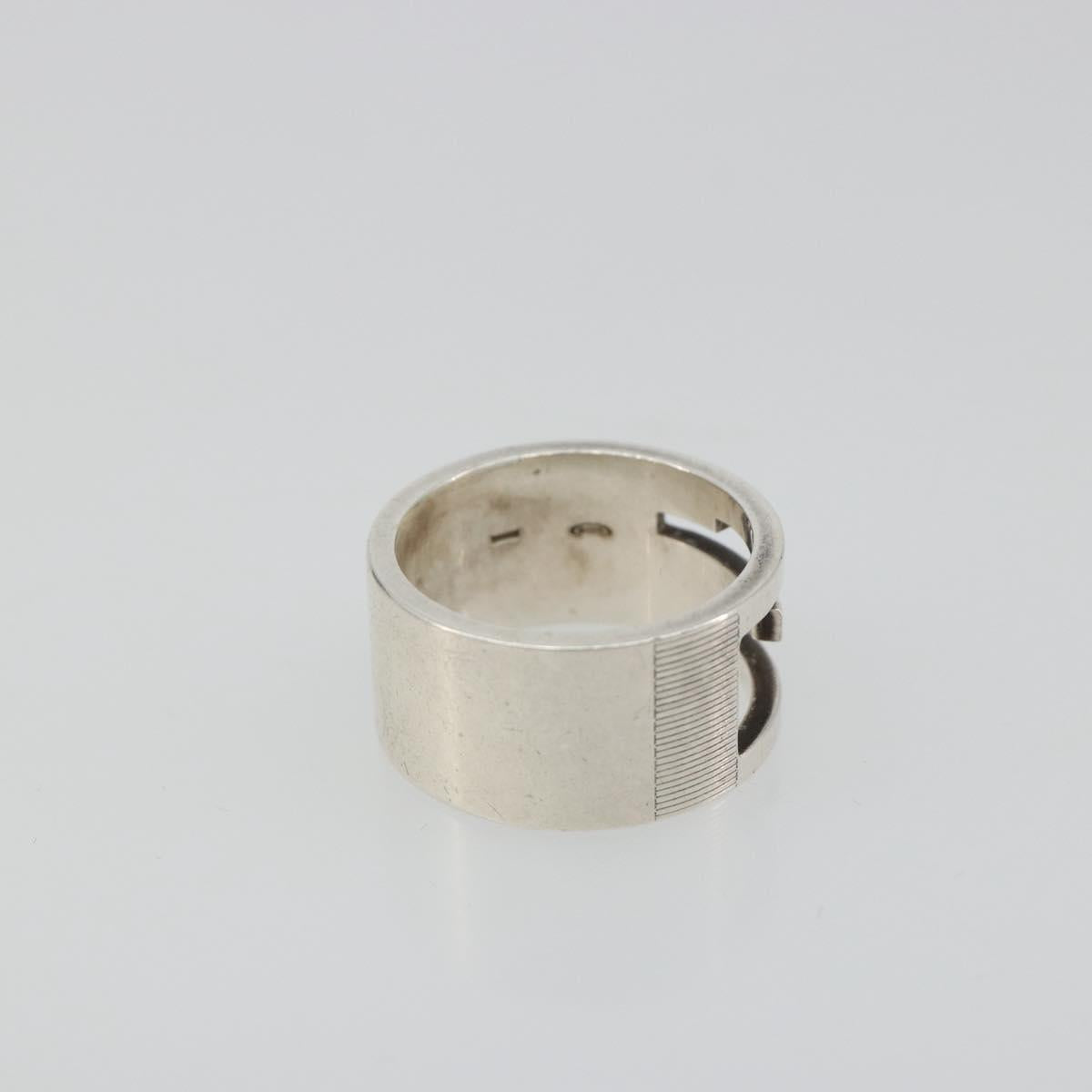 GUCCI icon Ring metal Silver Auth SW2360V