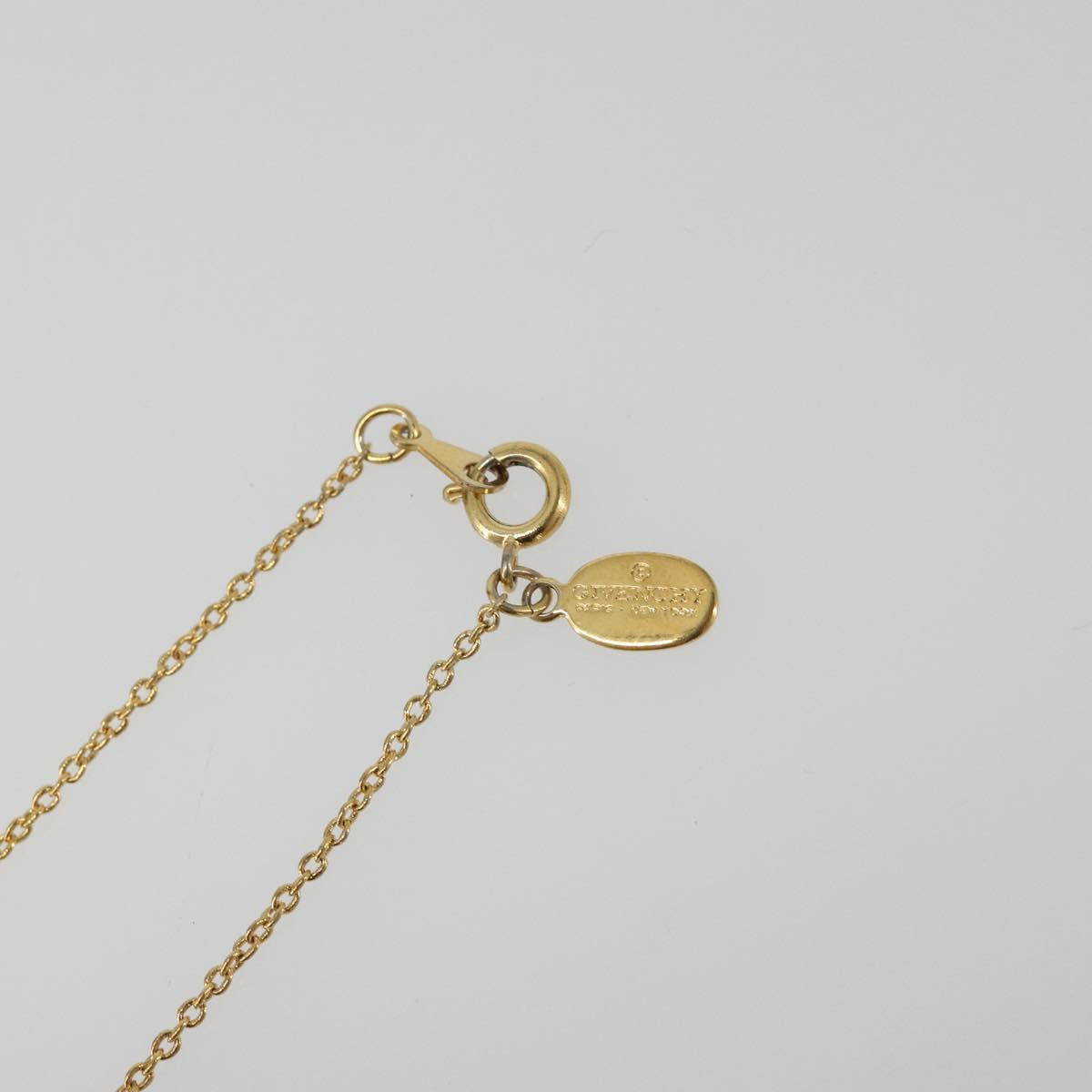 GIVENCHY Necklace metal Gold Auth SW2362
