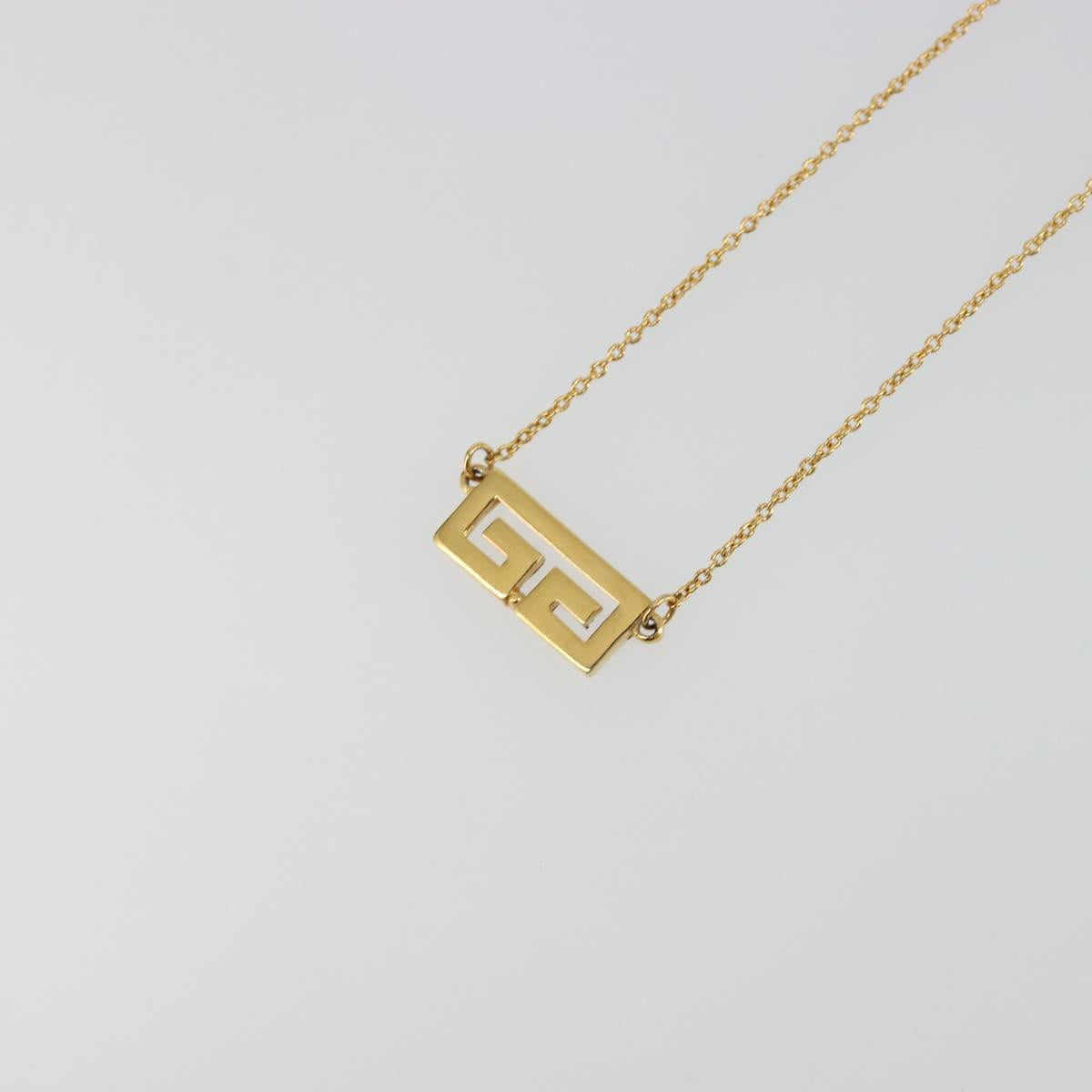 GIVENCHY Necklace metal Gold Auth SW2362