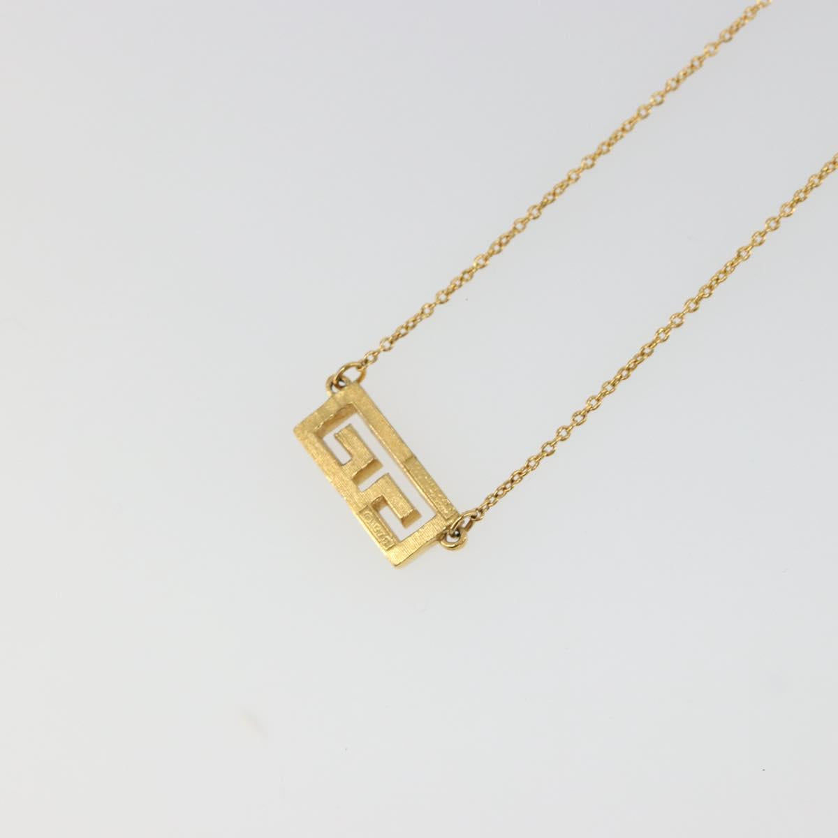 GIVENCHY Necklace metal Gold Auth SW2362