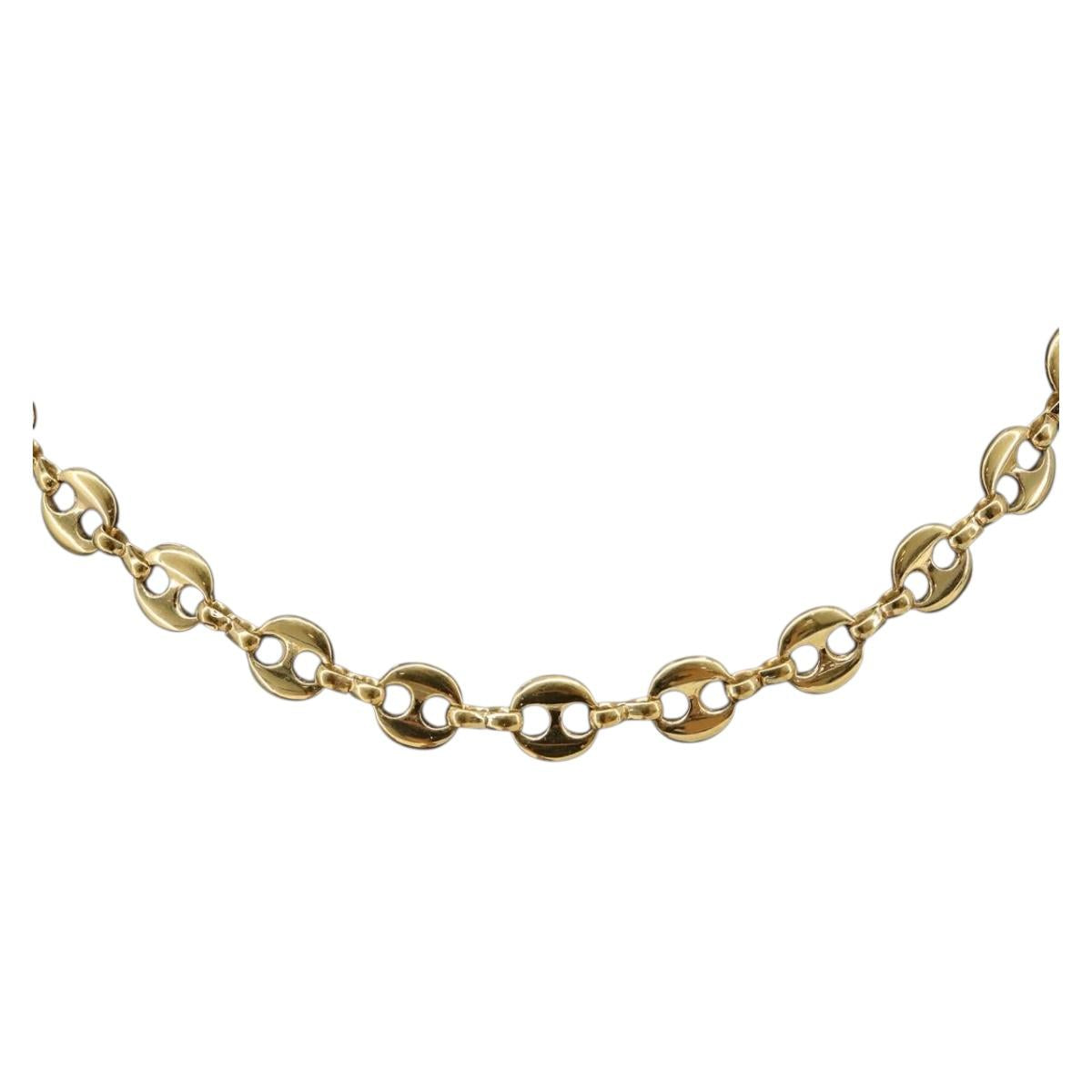 GIVENCHY Necklace metal Gold Auth SW2363