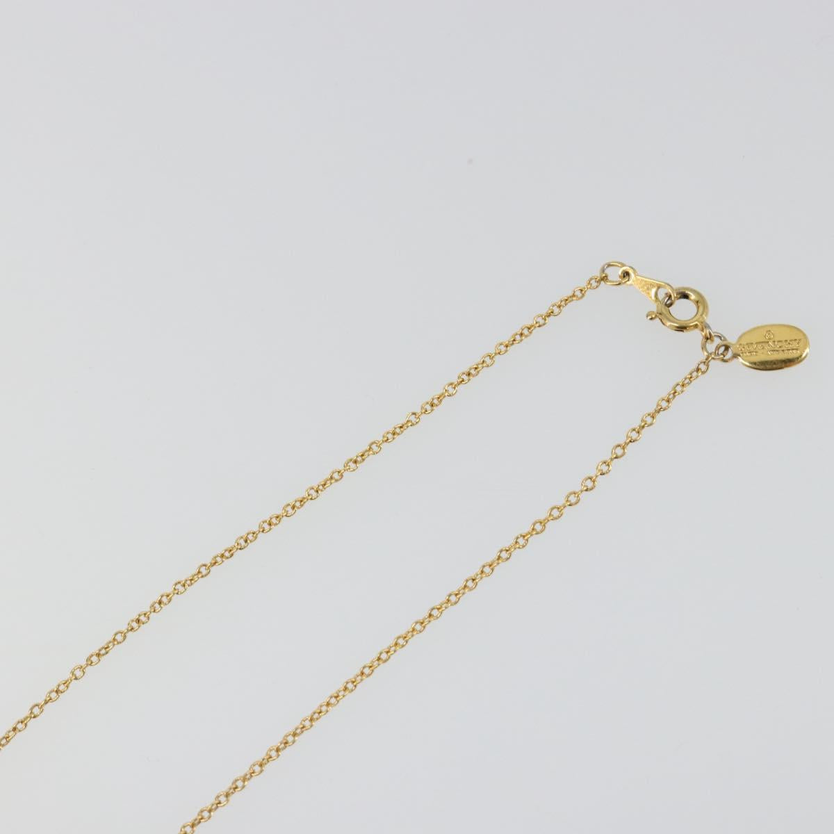 GIVENCHY Necklace metal Gold Auth SW2364