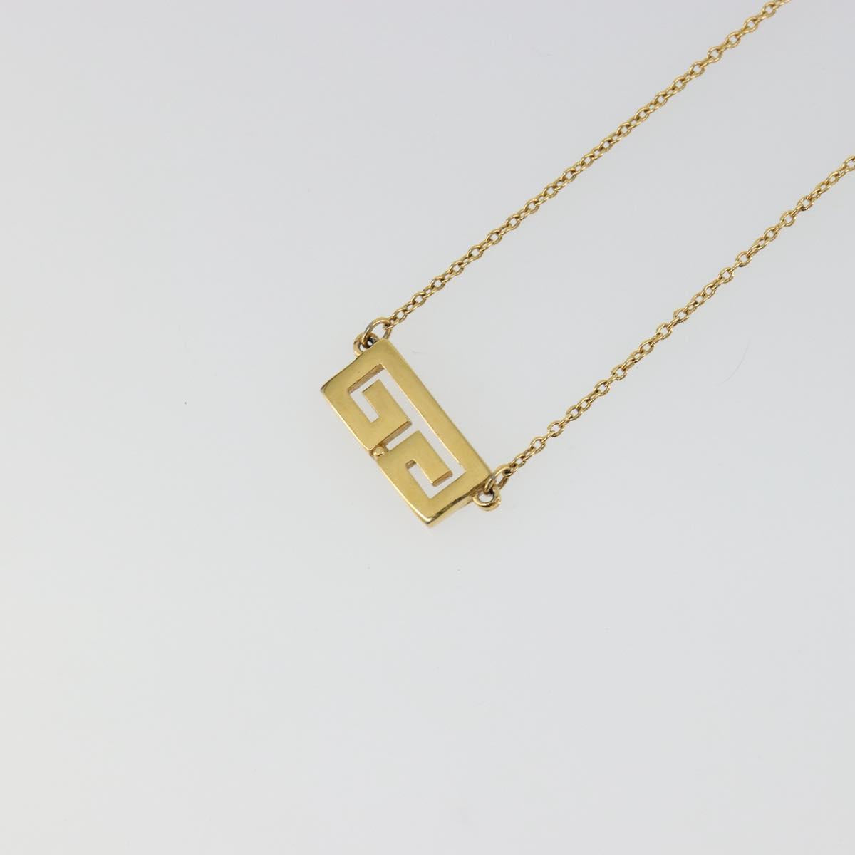 GIVENCHY Necklace metal Gold Auth SW2364