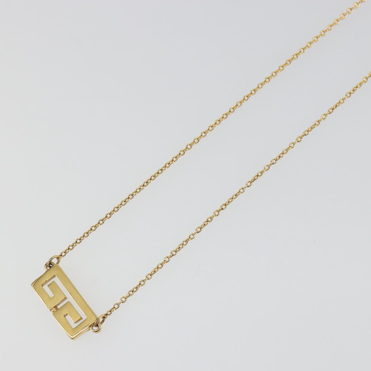 GIVENCHY Necklace metal Gold Auth SW2364
