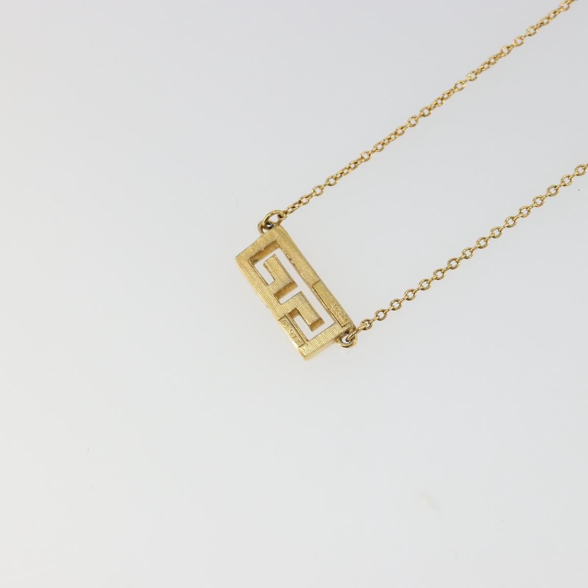GIVENCHY Necklace metal Gold Auth SW2364