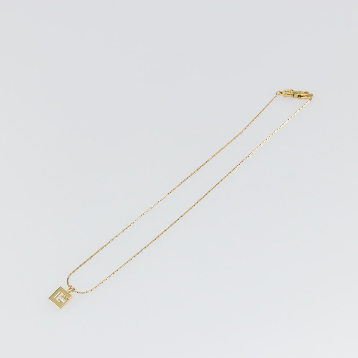 GIVENCHY Necklace metal Gold Auth SW2367