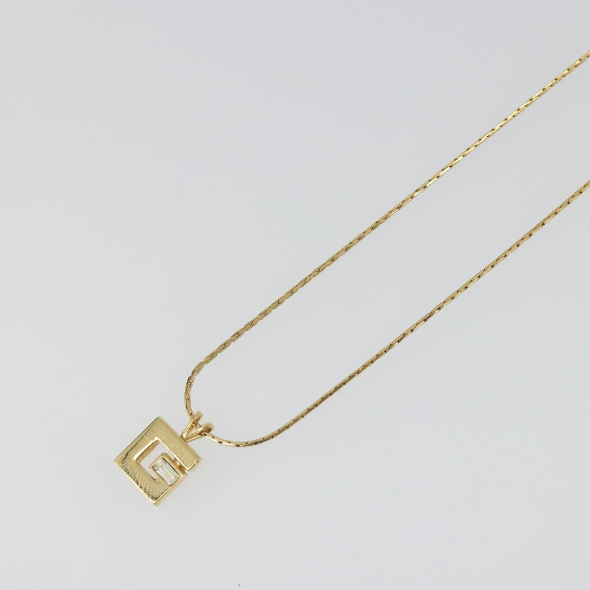 GIVENCHY Necklace metal Gold Auth SW2367