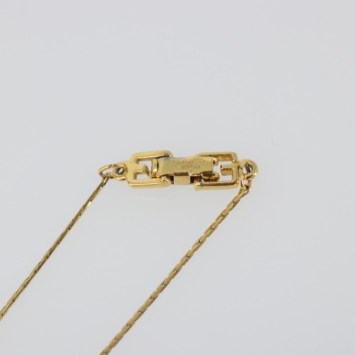 GIVENCHY Necklace metal Gold Auth SW2367