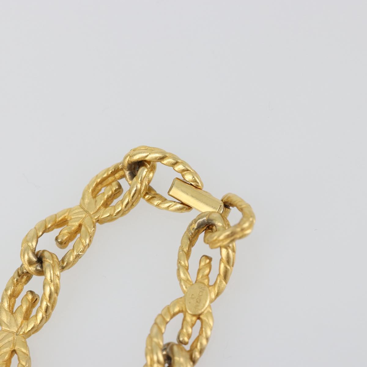 GIVENCHY Necklace metal Gold Auth SW2369