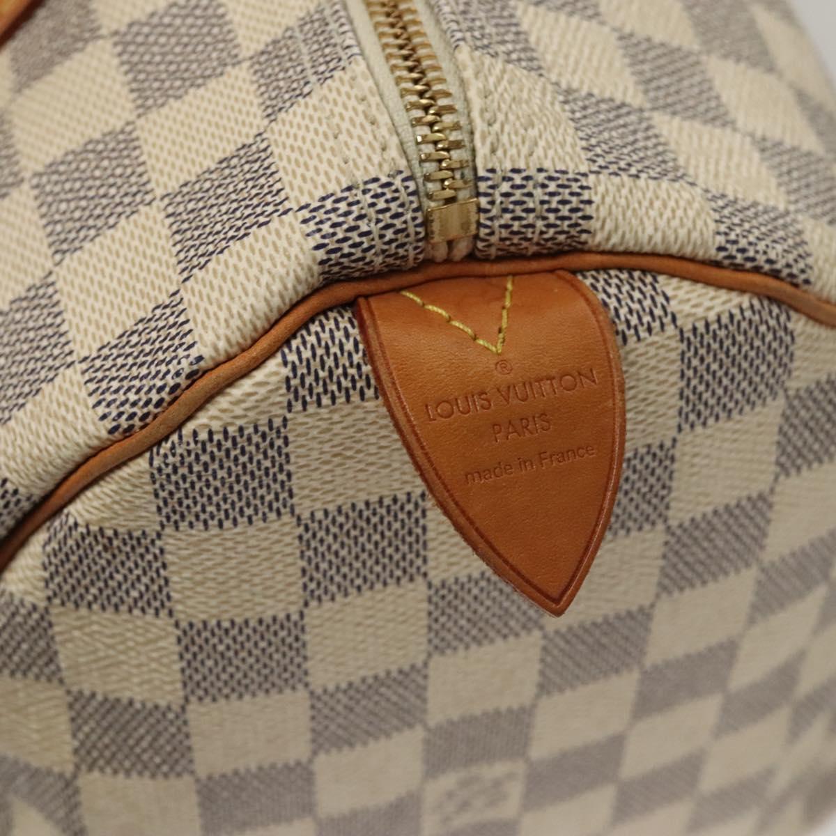 LOUIS VUITTON Damier Azur Speedy 30 Hand Bag N41533 LV Auth sw237